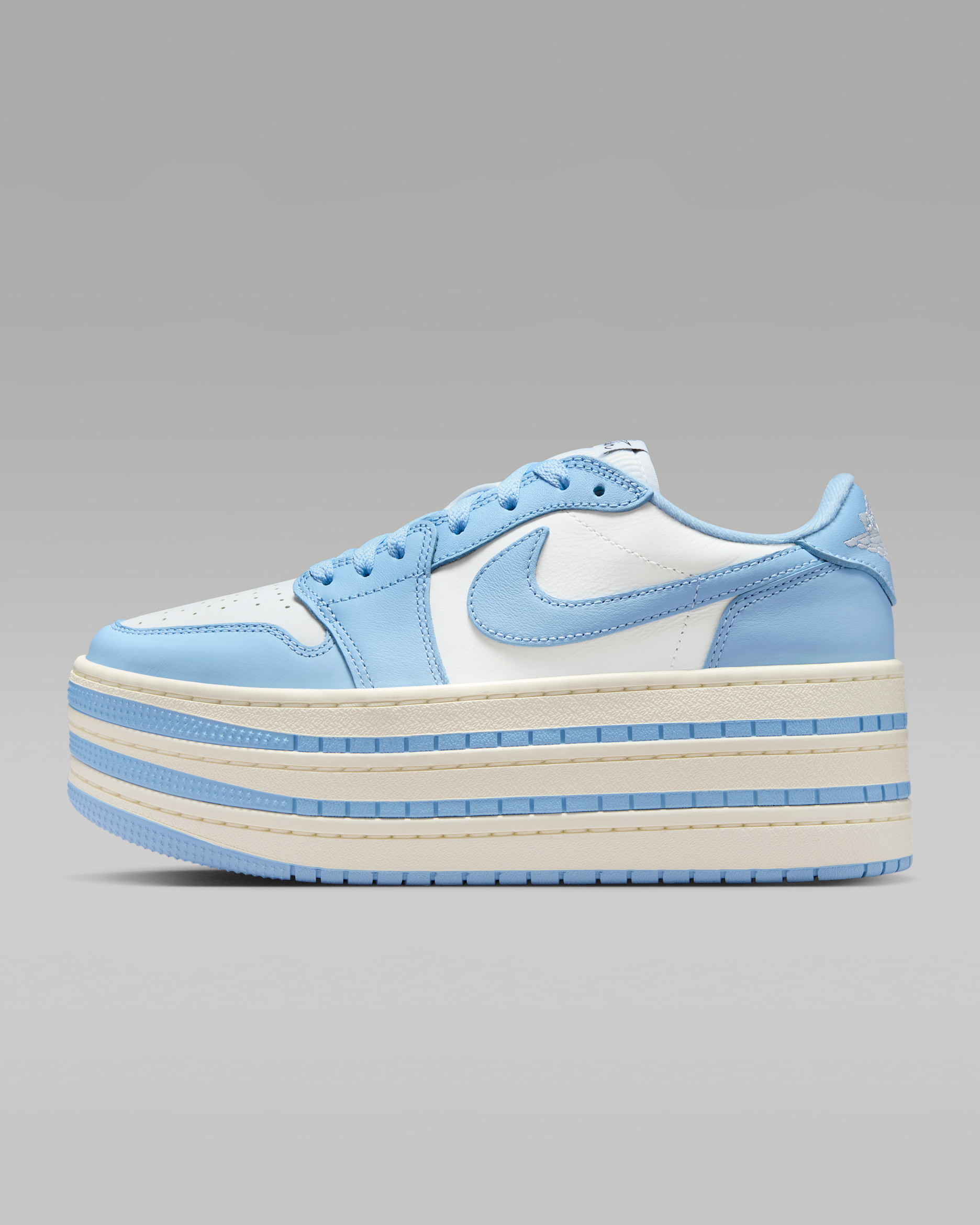 Air Jordan 1 Triple Stack — Psychic Blue/White/Sail/Psychic Blue