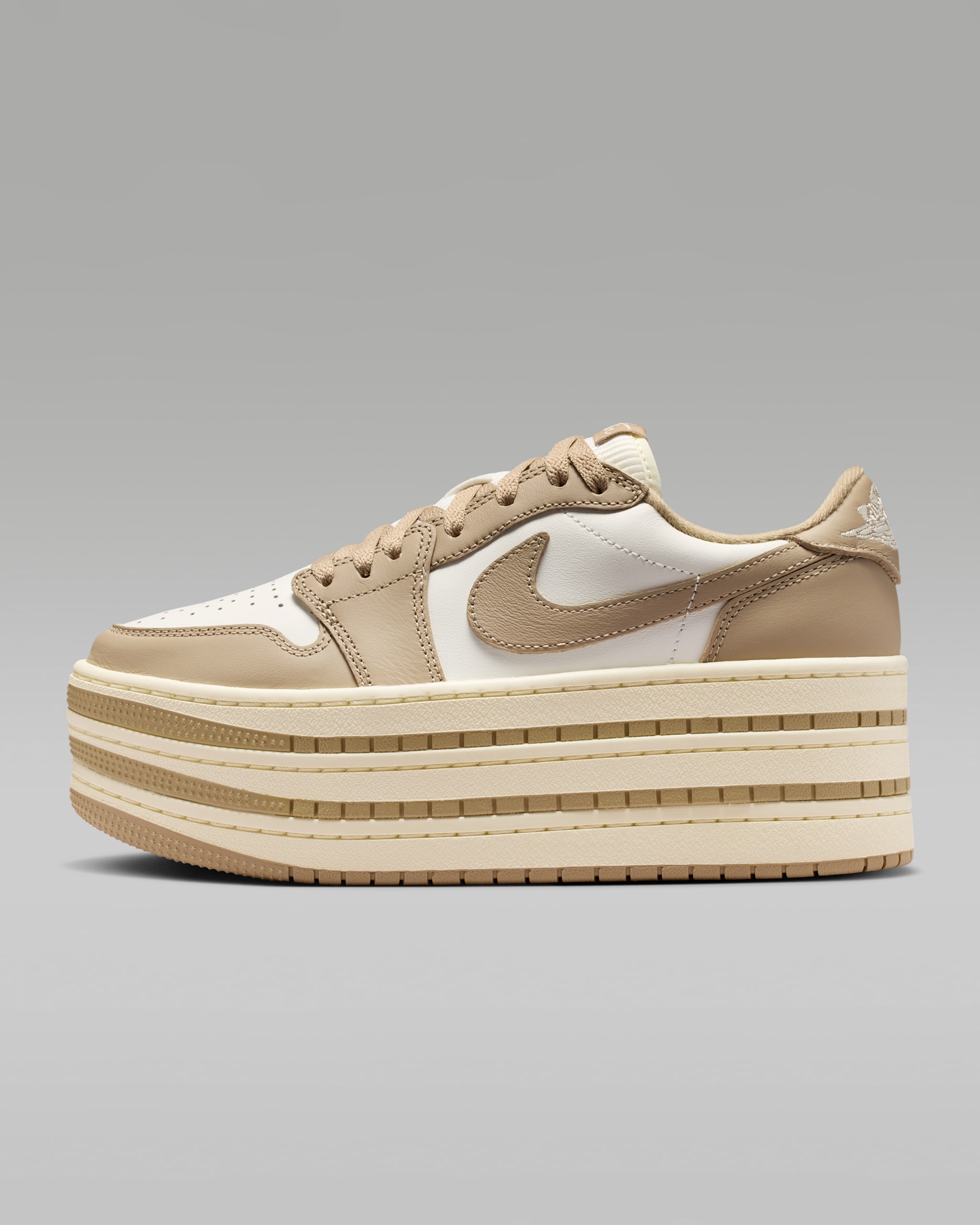 Air Jordan 1 Triple Stack — Khaki/Sail/Coconut Milk/Khaki