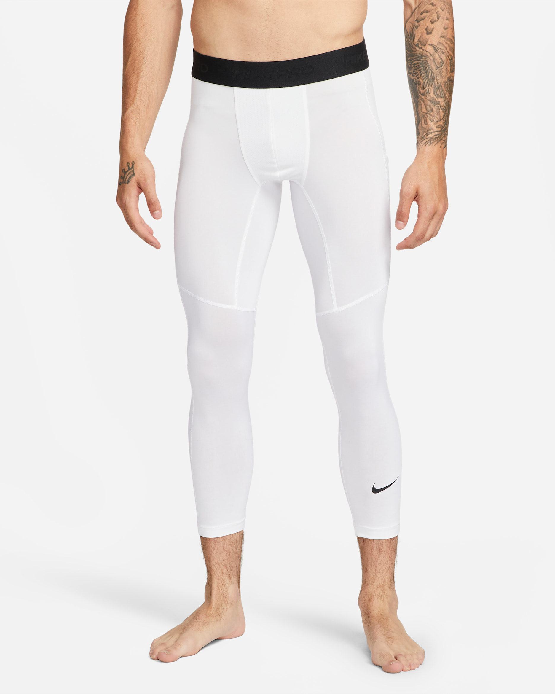 Nike Pro — White/Black