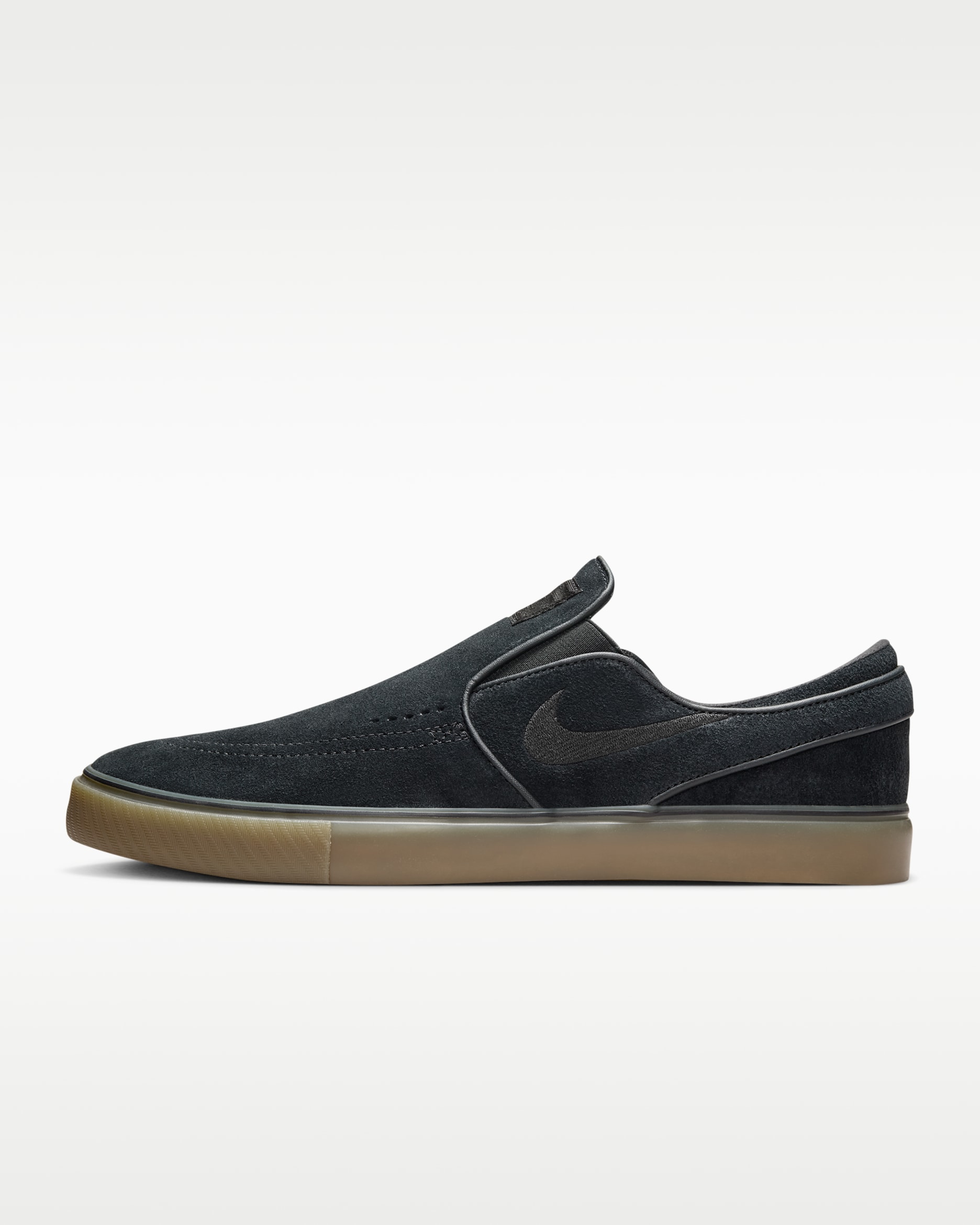 Nike SB Janoski+ Slip — Black/Black/Gum Light Brown/Black