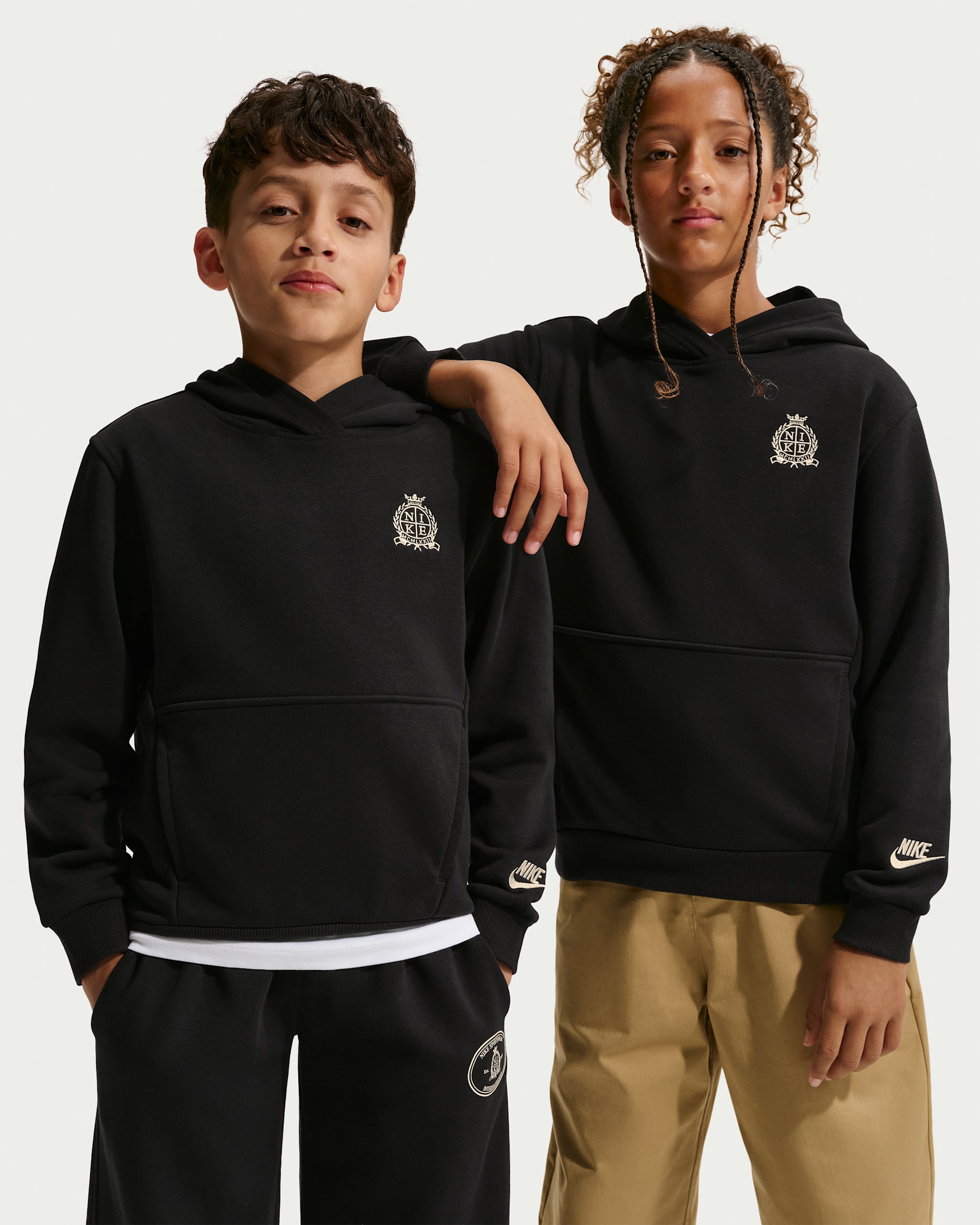 Nike Sportswear Club — Black/Black/Sand Drift/Sand Drift