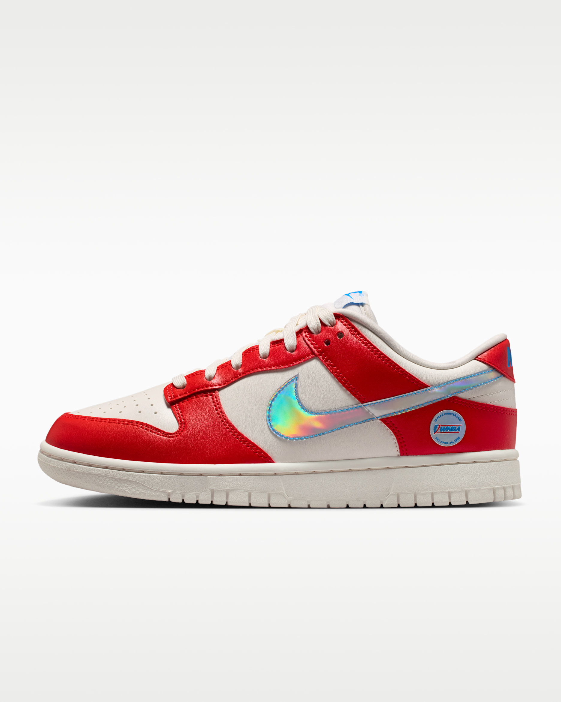 Nike Dunk Low WNBA 30th — Action Red/Sail/Light Photo Blue/Multi-Colour