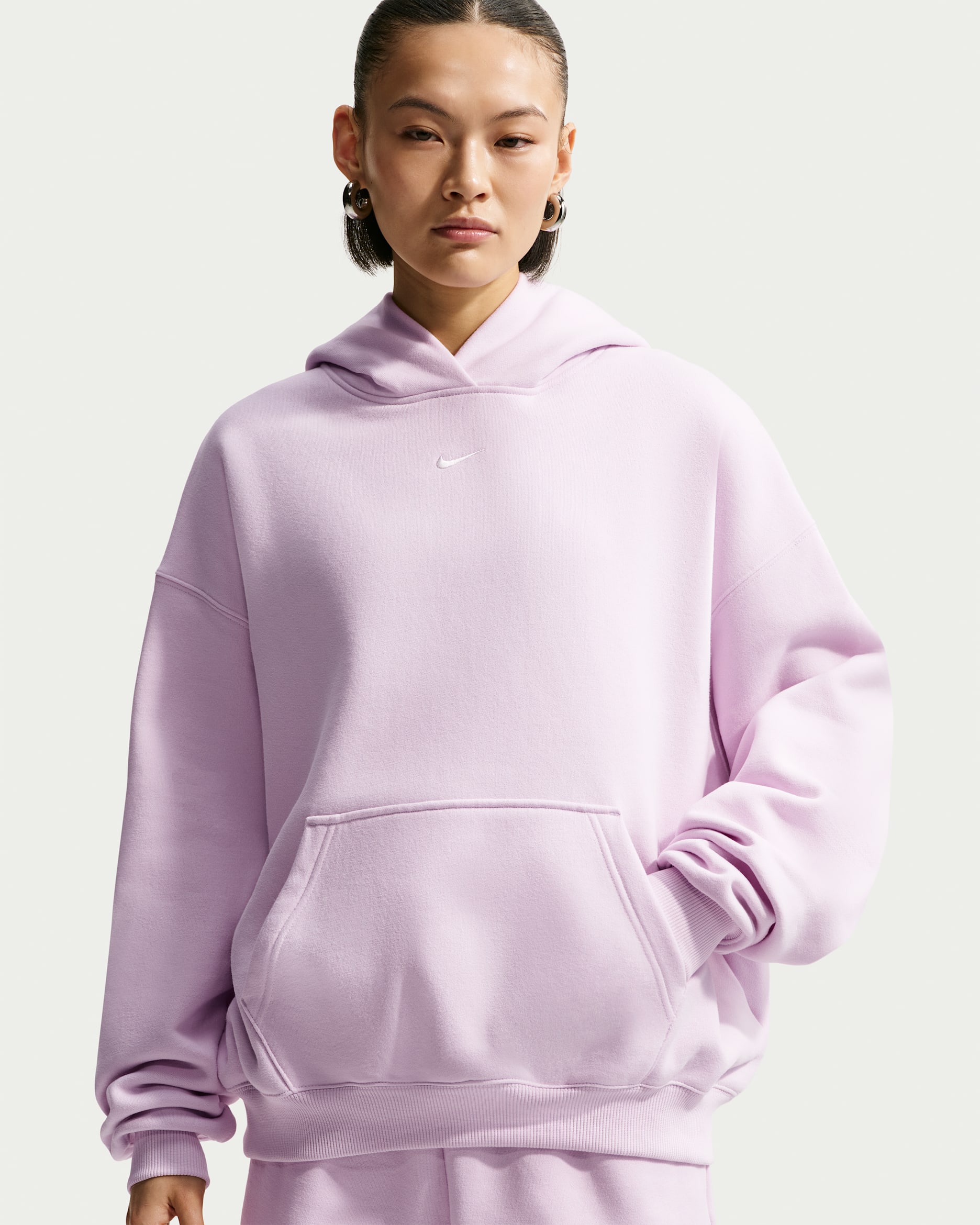 Nike Studio Fleece Medium Weight — Bleached Lilac/Sail