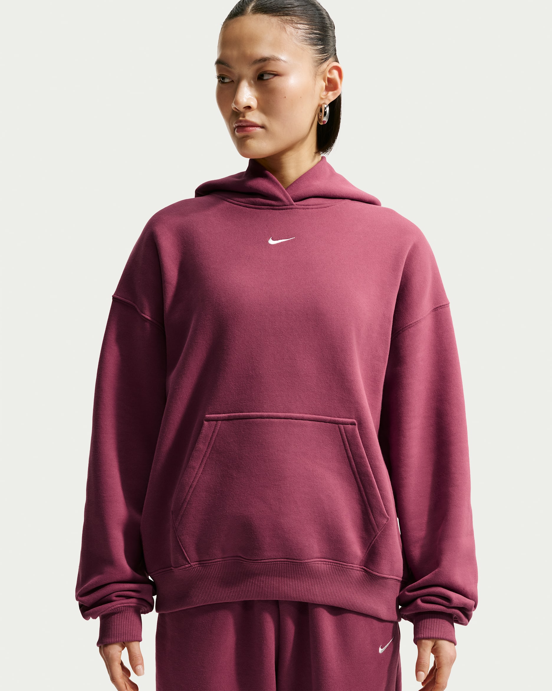 Nike Studio Fleece Medium Weight — Pink Smoke/Sail