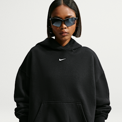 Nike Studio Fleece Medium Weight — Total Black/Sail