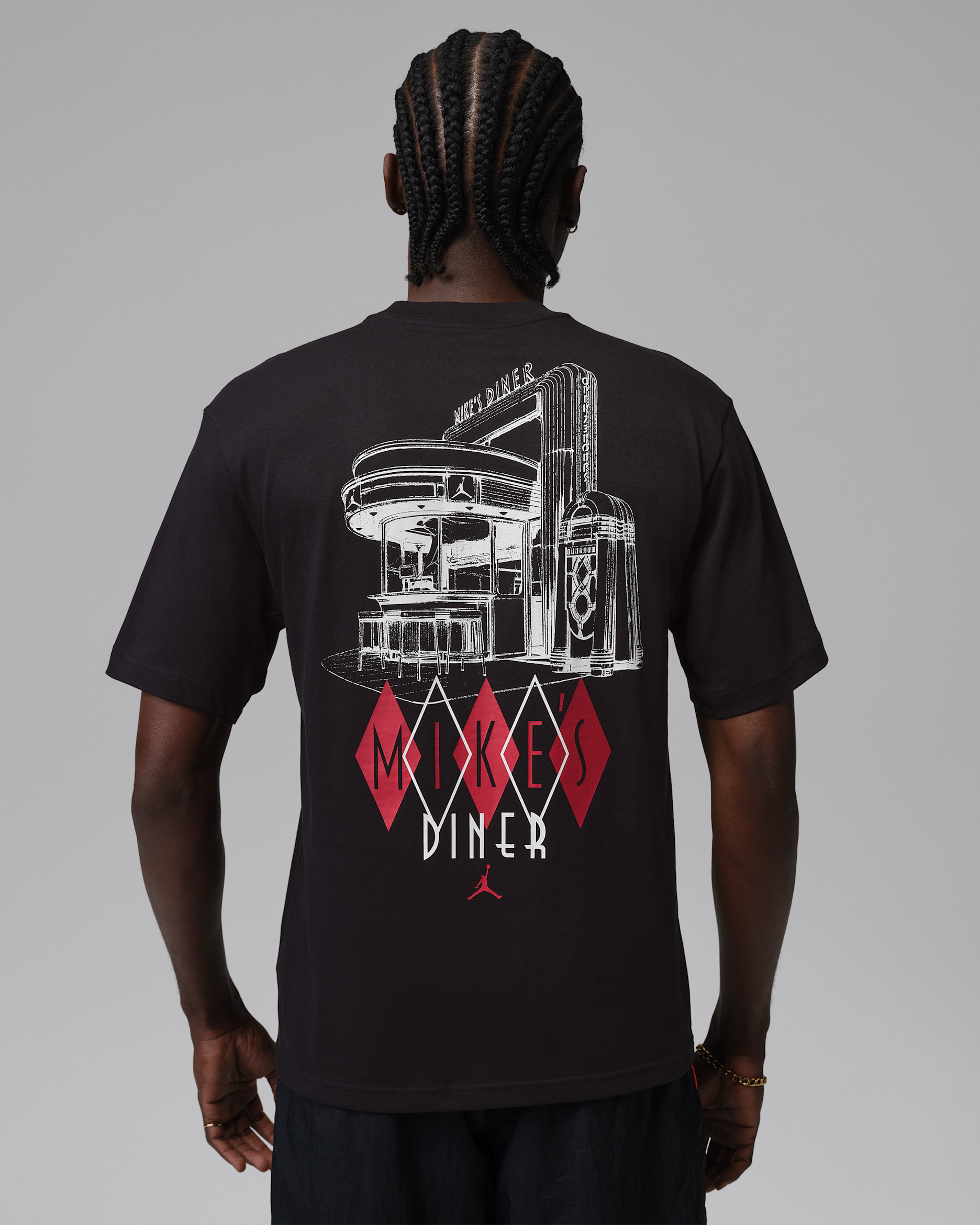 Jordan — Black/White/University Red