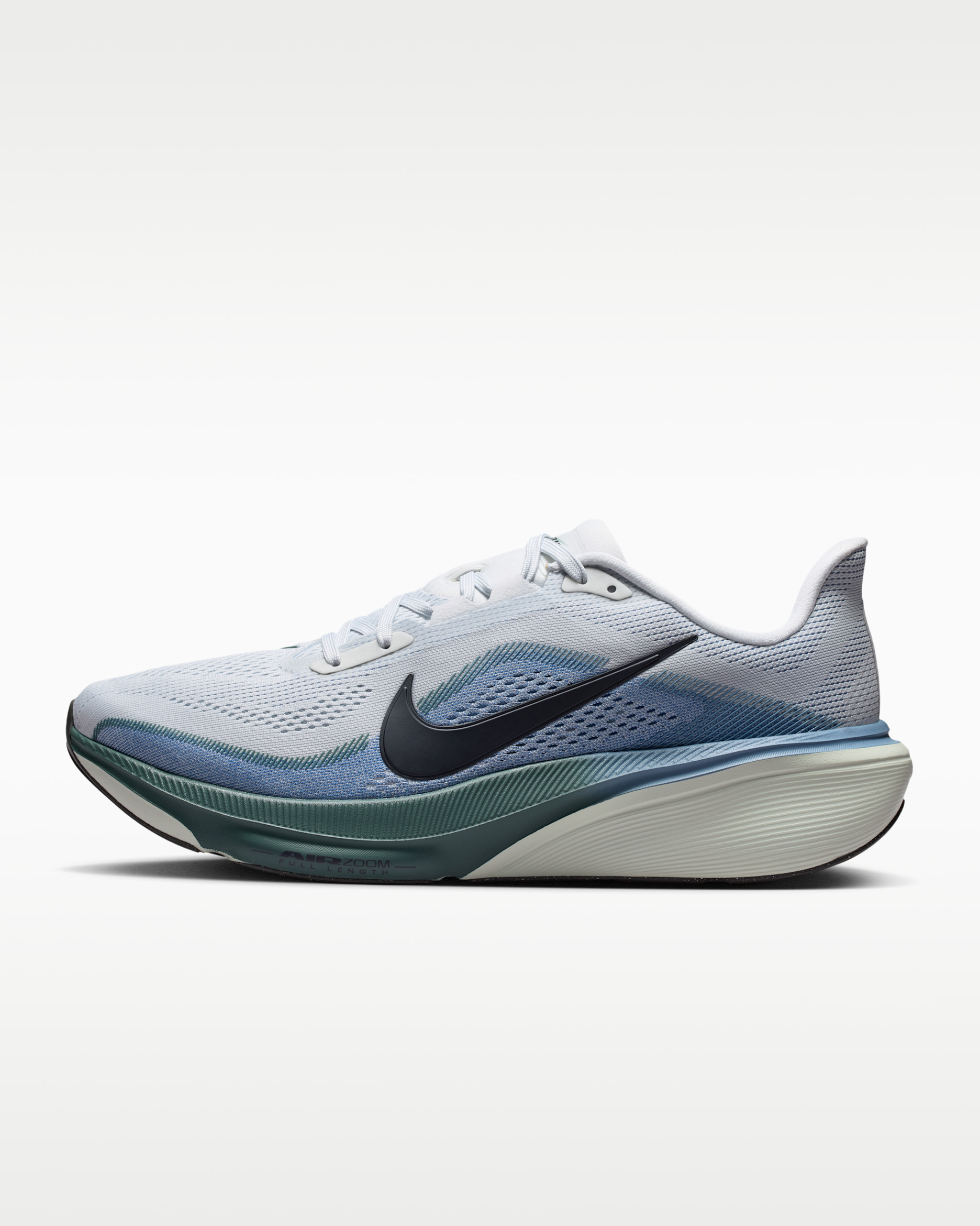 Nike Pegasus 42 — Pure Platinum/Work Blue/Mineral Slate/Dark Obsidian
