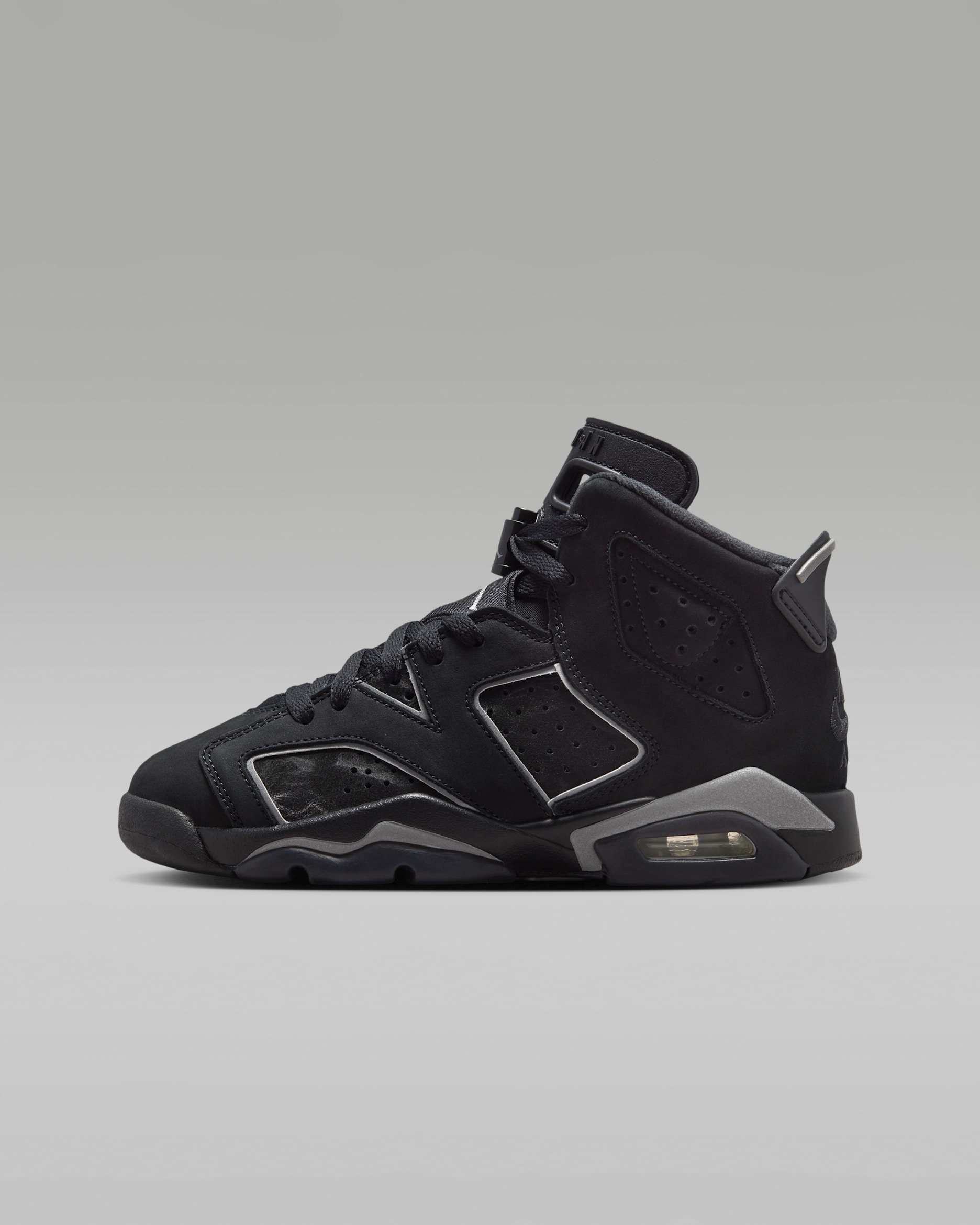Air Jordan 6 Retro 'Cap and Gown' — Black/Black/Multi-Colour/Reflect Silver