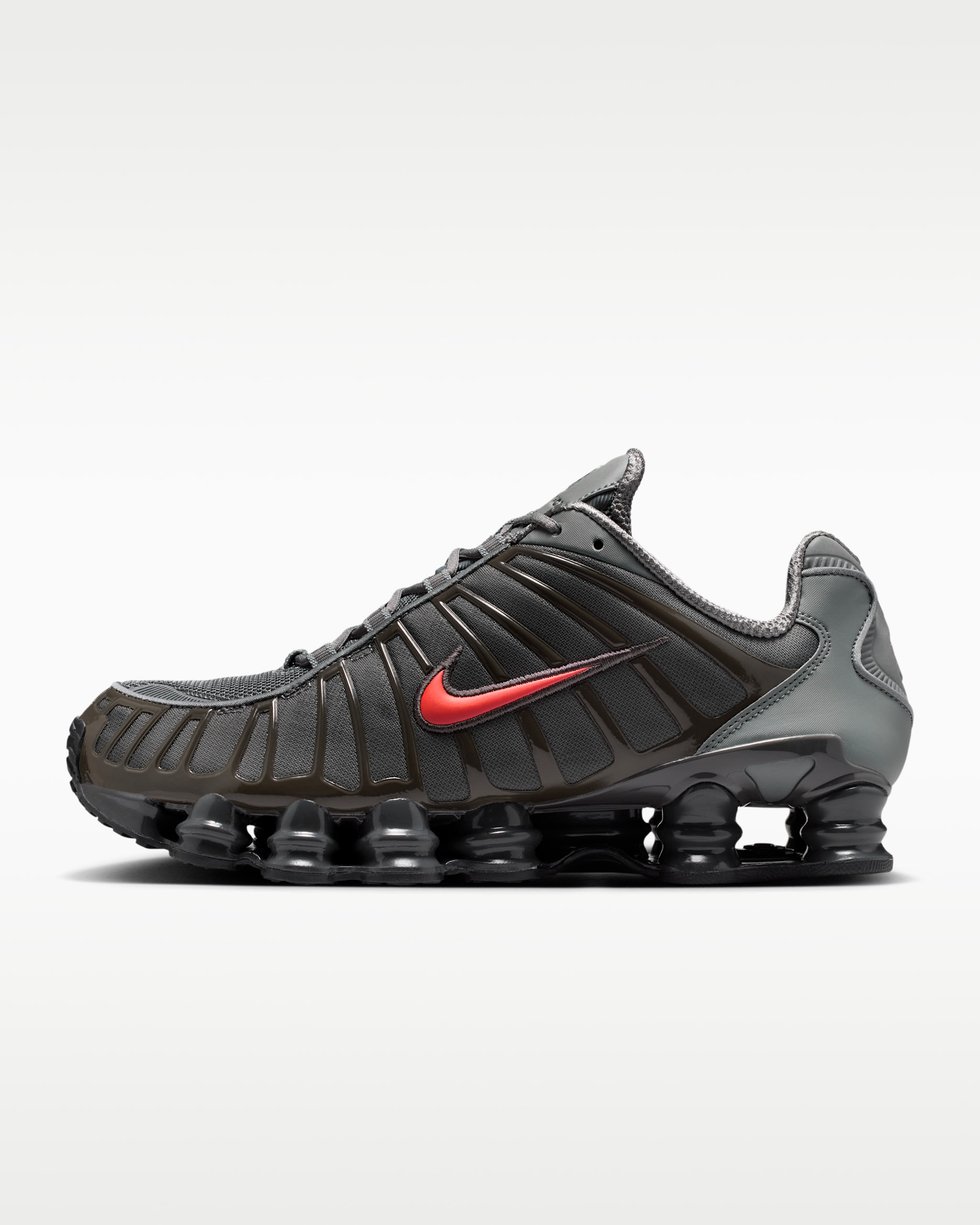 Nike Shox TL SE — Smoke Grey/Medium Ash/Anthracite/Bright Crimson