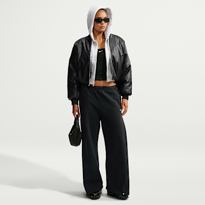 Nike Studio Fleece Medium Weight — Total Black/Sail