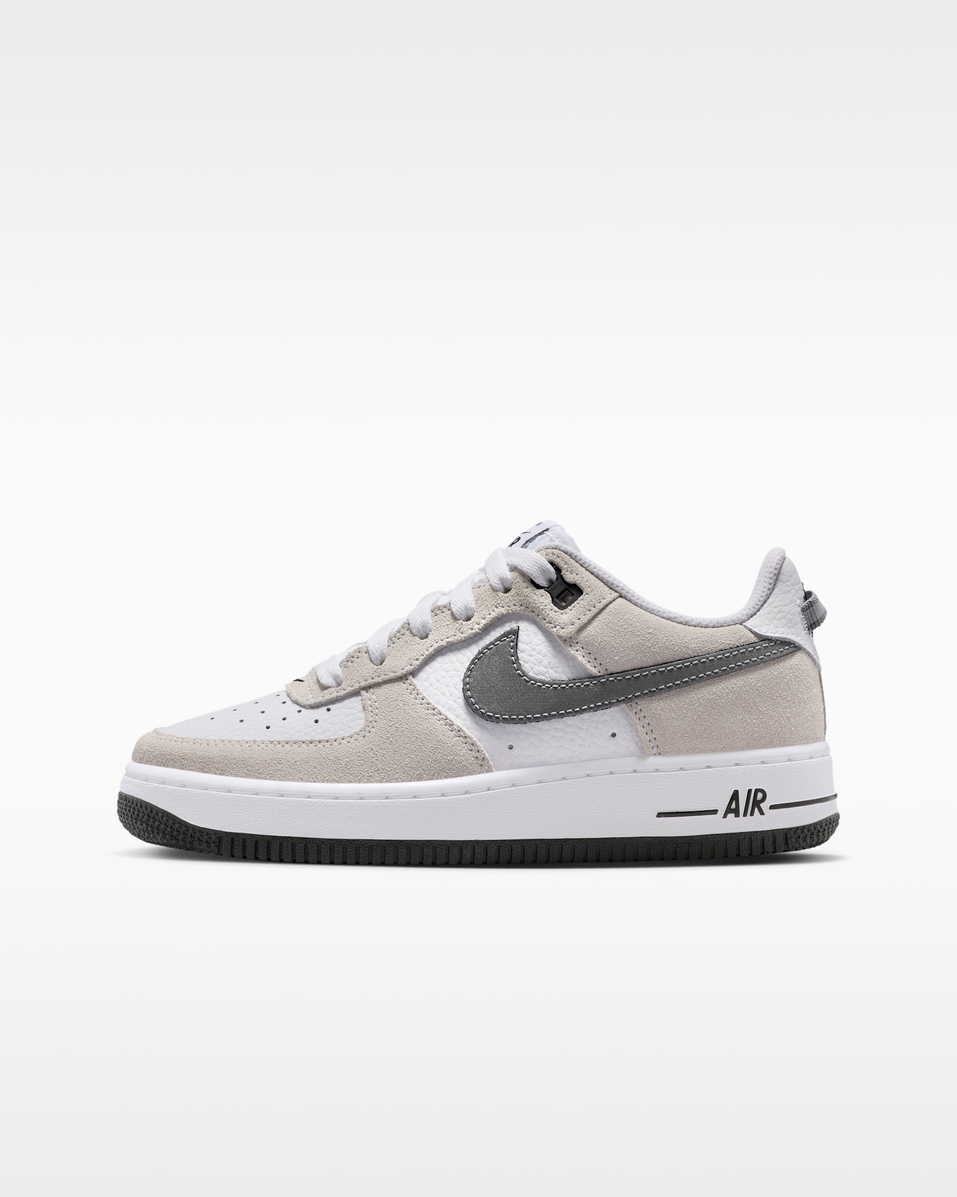 Nike Air Force 1 LV8 — White/Black/Cool Grey/Metallic Cool Grey
