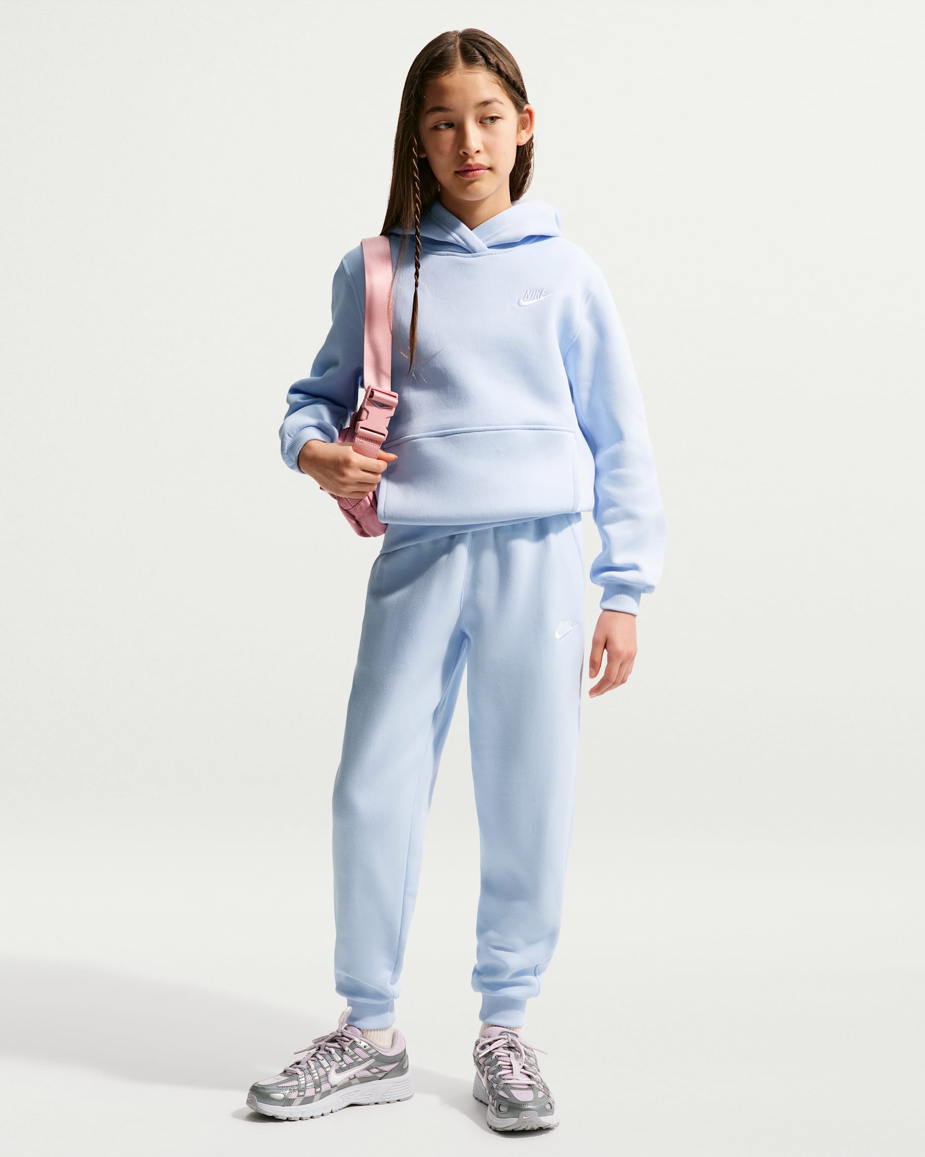 Nike Sportswear Club Fleece — Hydrogen Blue/White