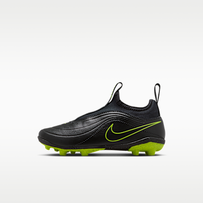 Nike Jr Tiempo Maestro Club Flex — Black/Volt/Black