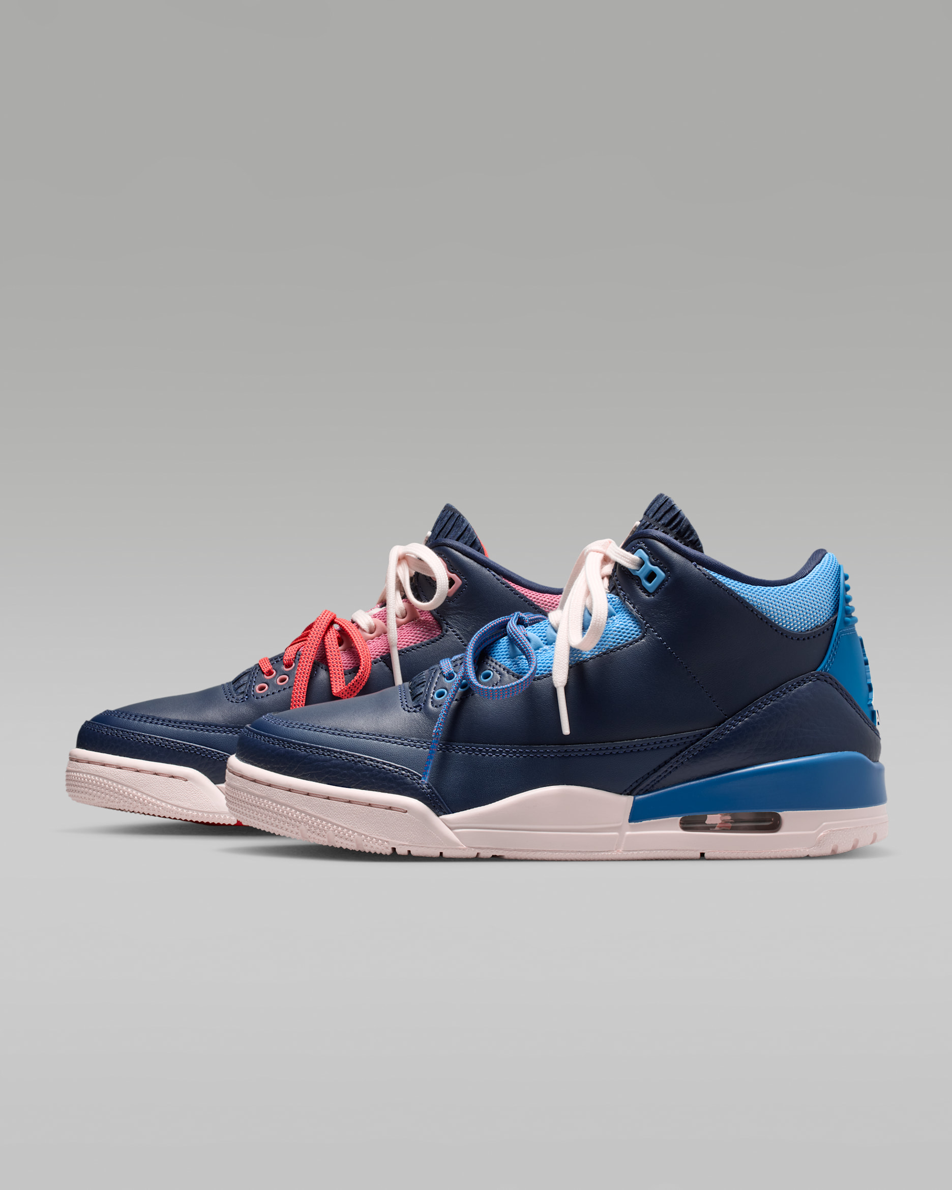 Air Jordan 3 Retro 'Sport Renaissance' — Obsidian/Track Red/Chalk/Chalk