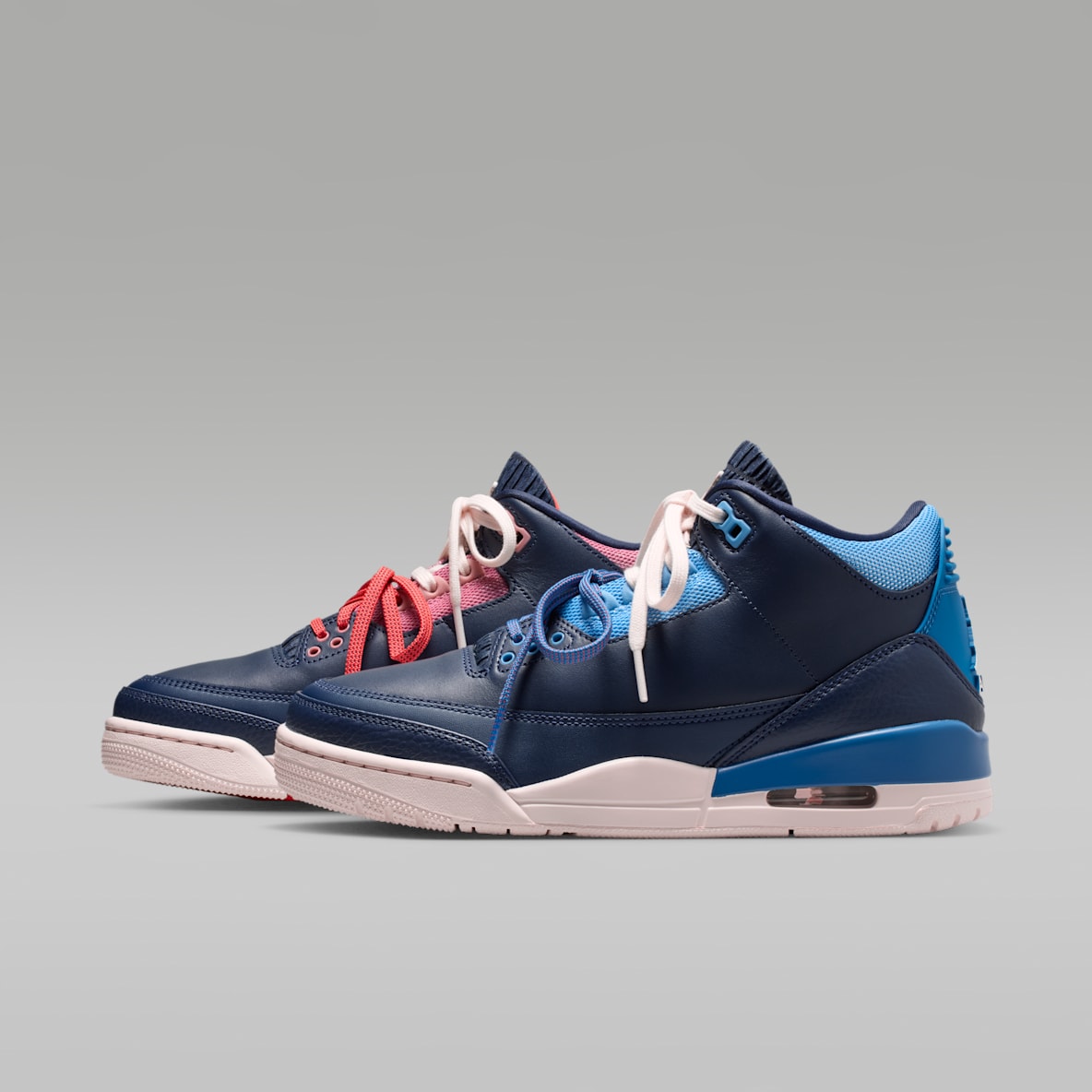 Air Jordan 3 Retro 'Sport Renaissance' — Obsidian/Track Red/Chalk/Chalk
