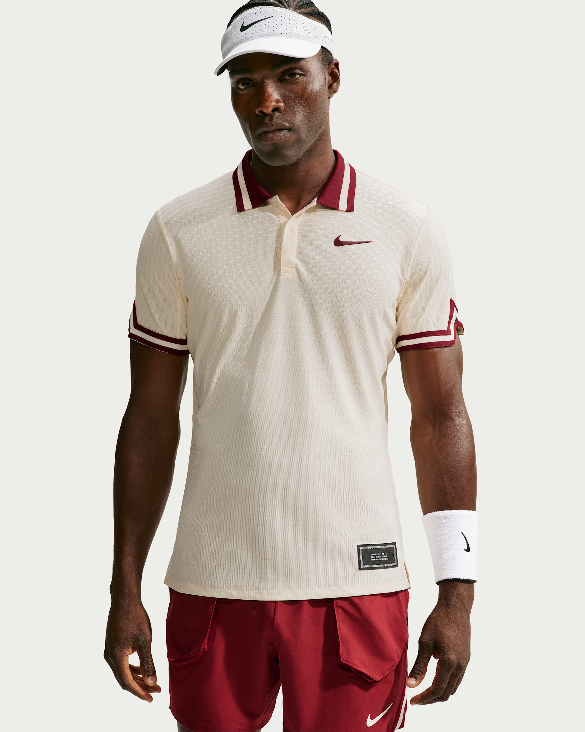 NikeCourt Slam — Pale Ivory/Team Red
