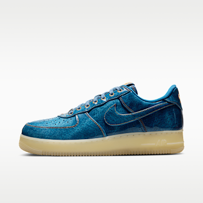 Nike Air Force 1 Retro — Coastal Blue/Natural/Flax/Coastal Blue