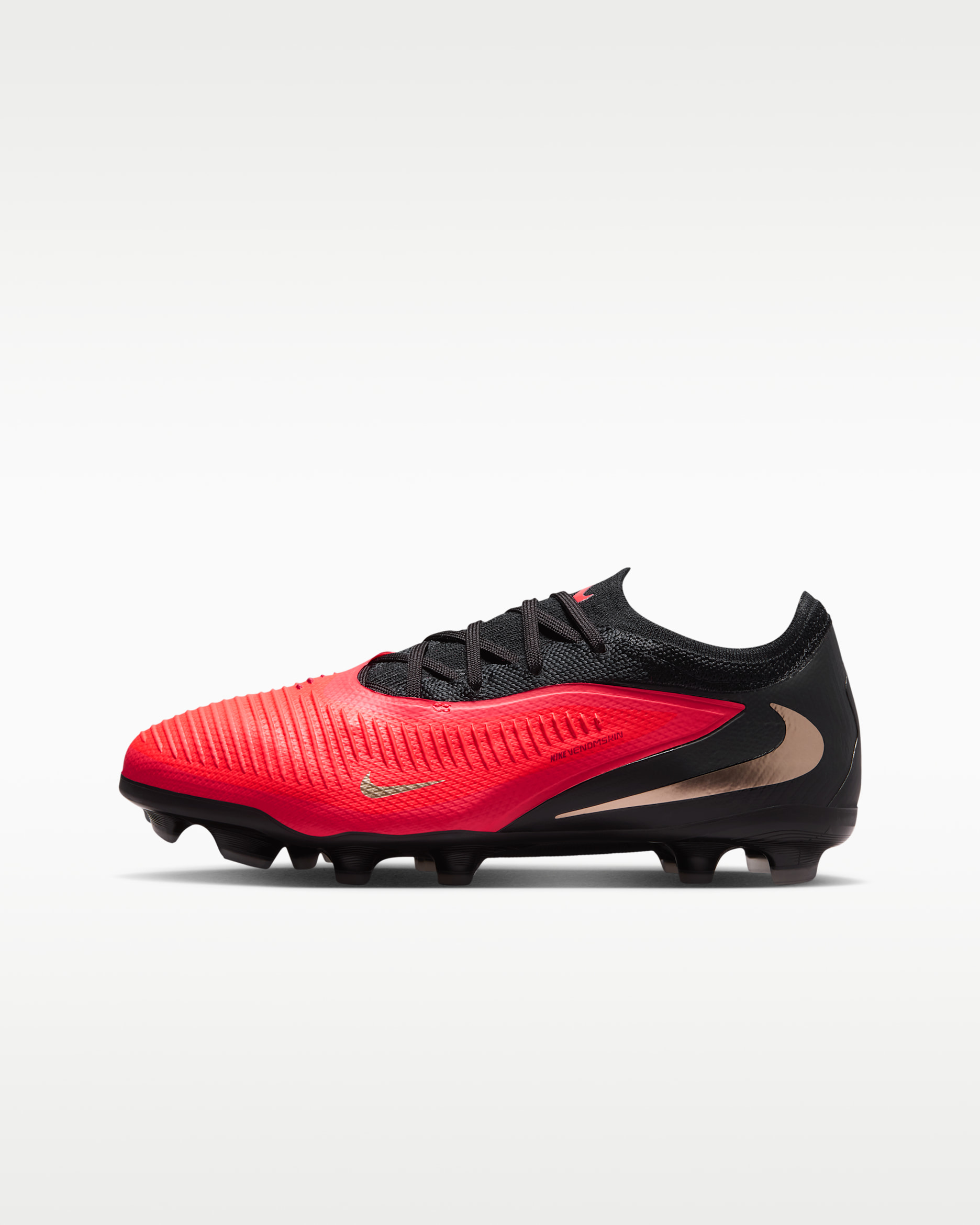 Nike Jr. Phantom 6 Low Pro — Bright Crimson/Bright Crimson/Black