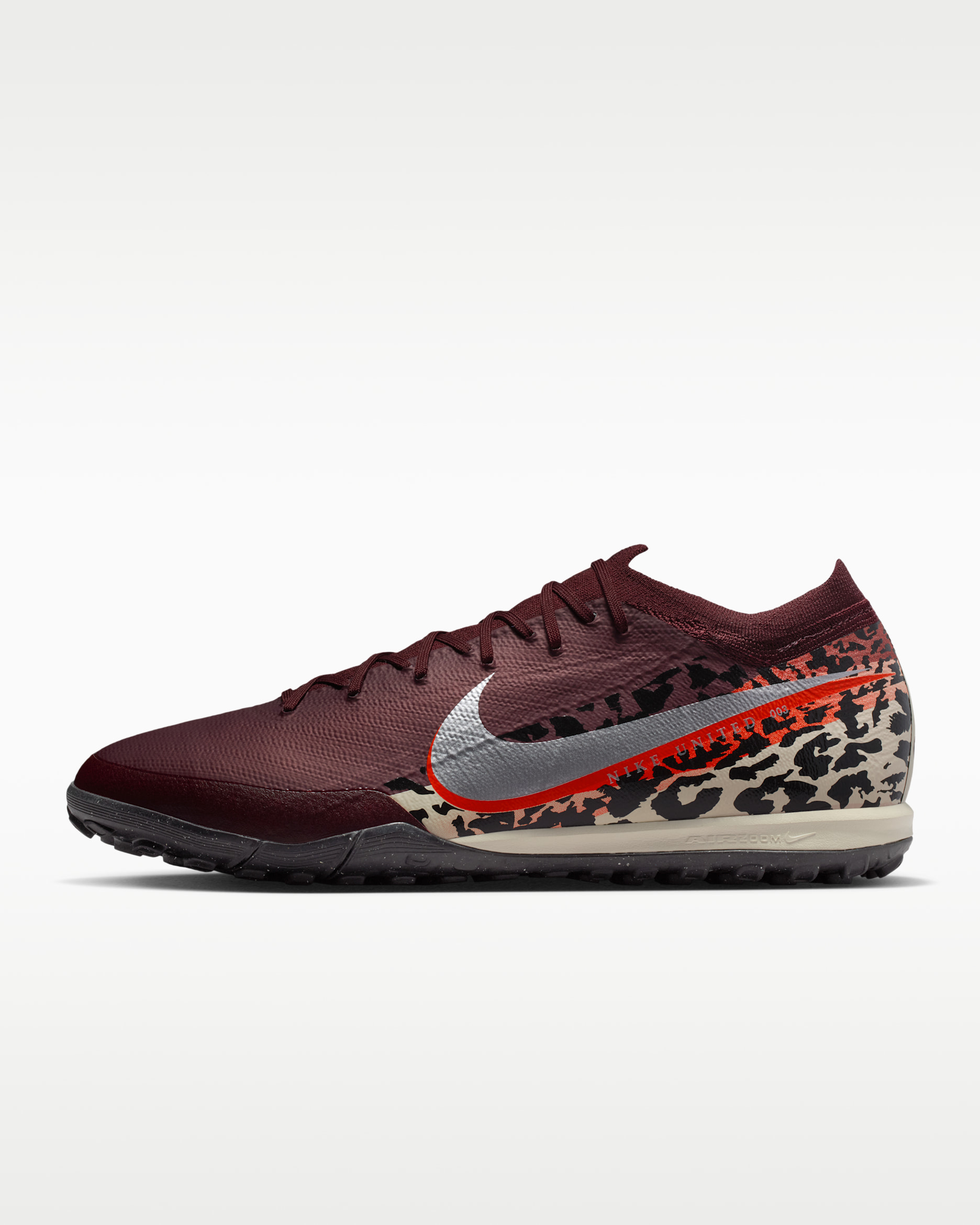 Nike United Mercurial Vapor 16 Pro — Burgundy Crush/University Red/Fossil/Metallic Silver