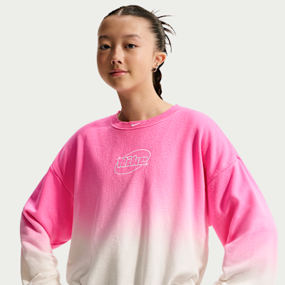 Nike Studio Fleece Lightweight — Sail/Playful Pink/White