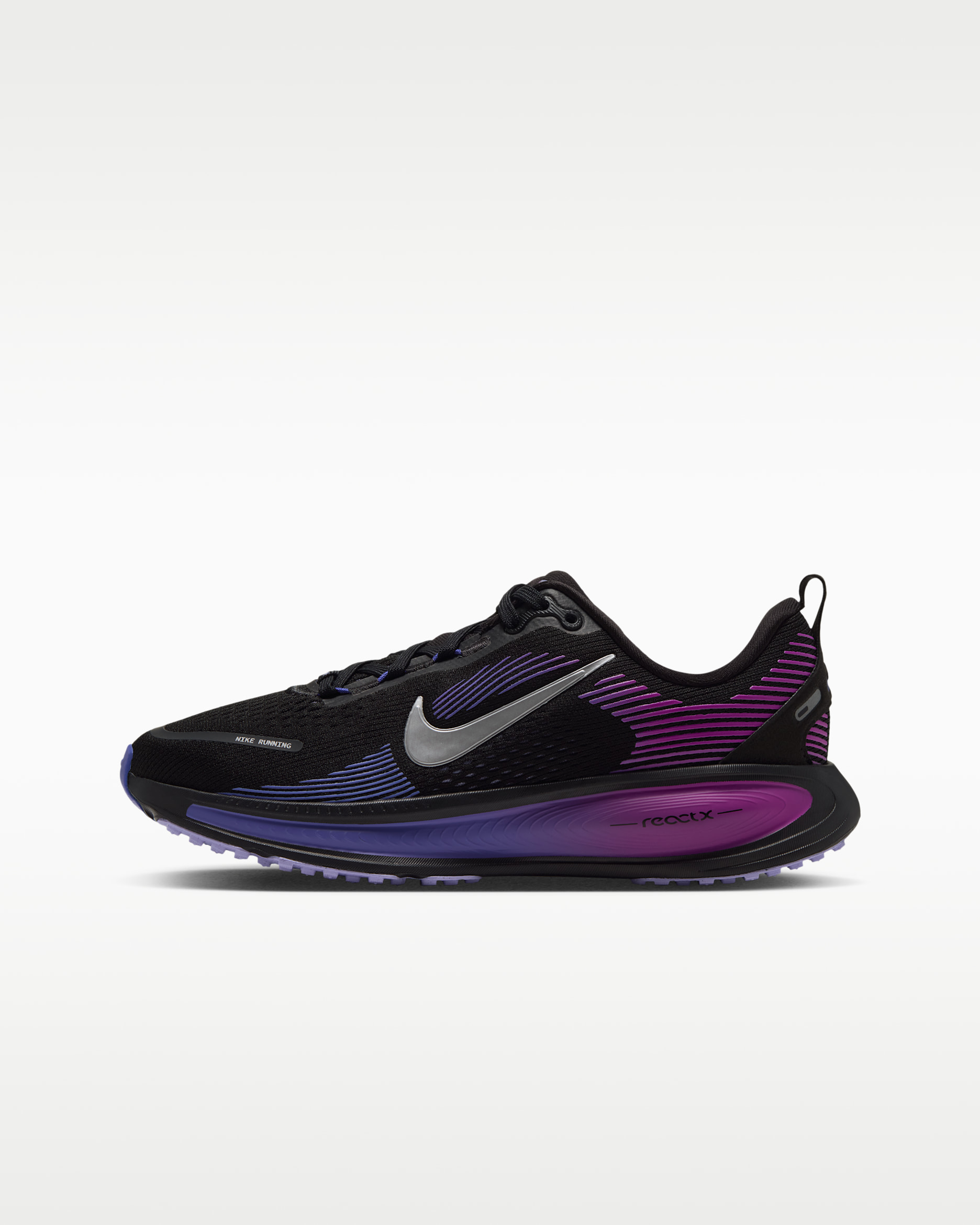 Nike Vomero 18 — Black/Vivid Purple/Persian Violet/Metallic Silver