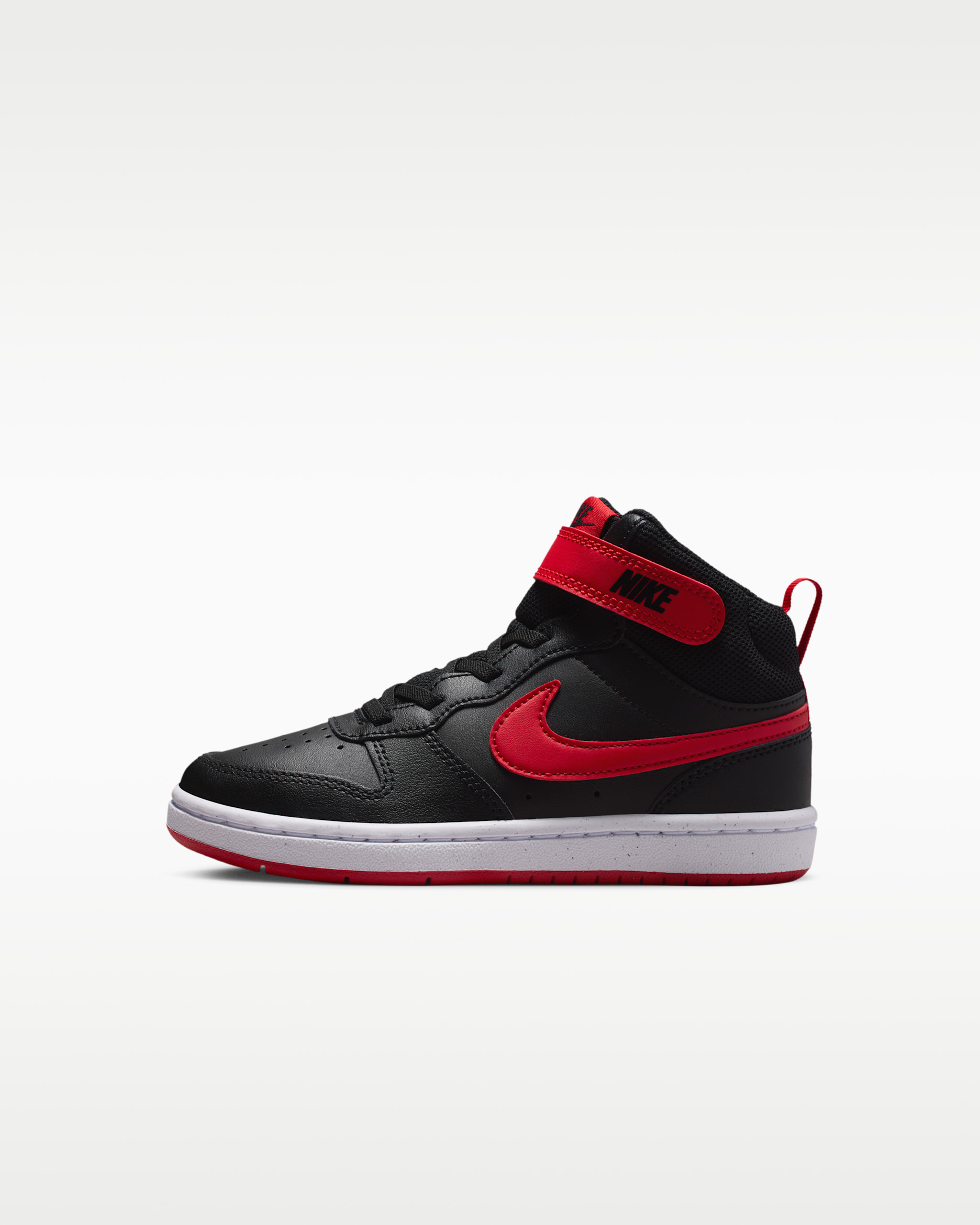 Nike Court Borough Mid 2 — Black/White/University Red