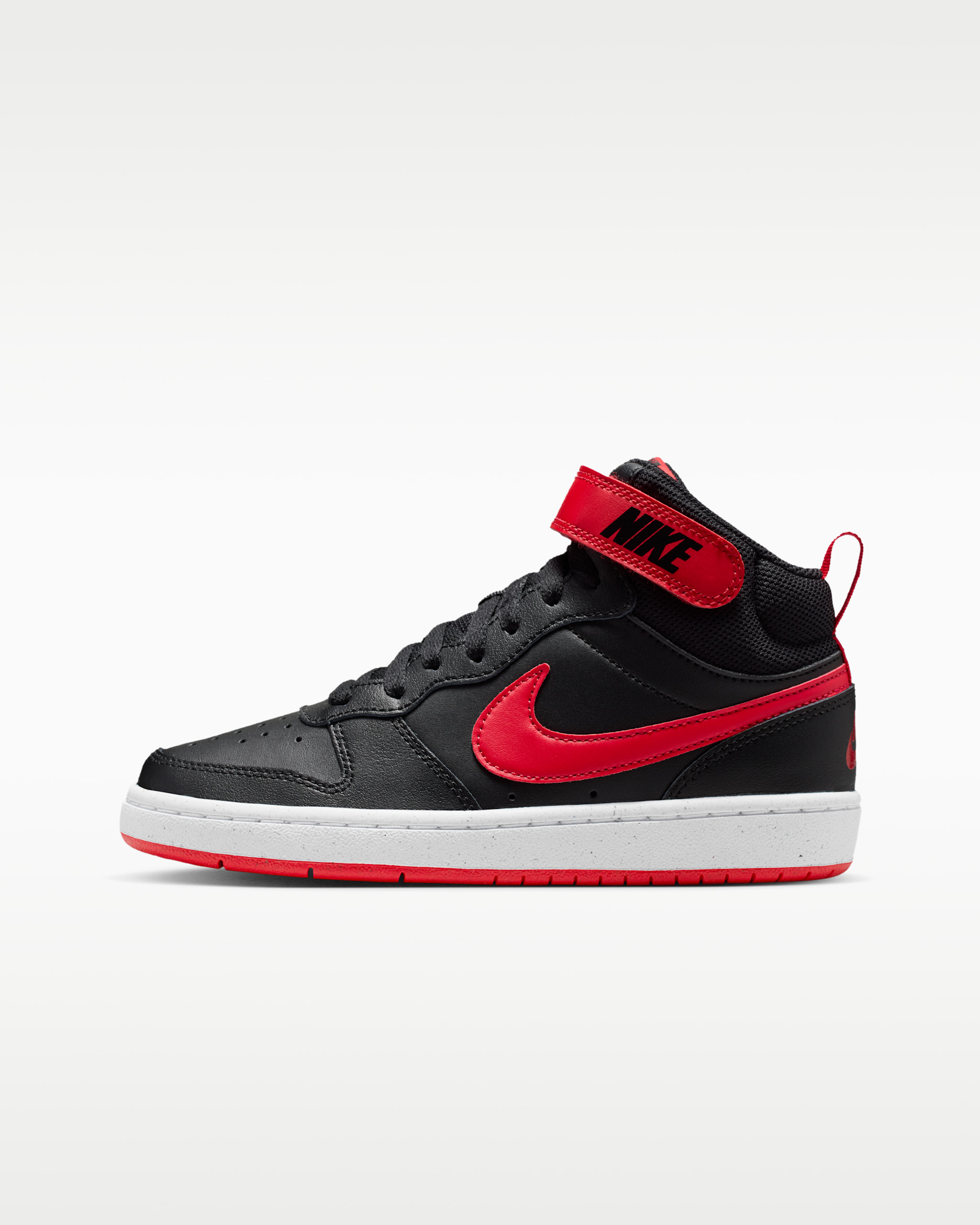 Nike Court Borough Mid 2 — Black/White/University Red
