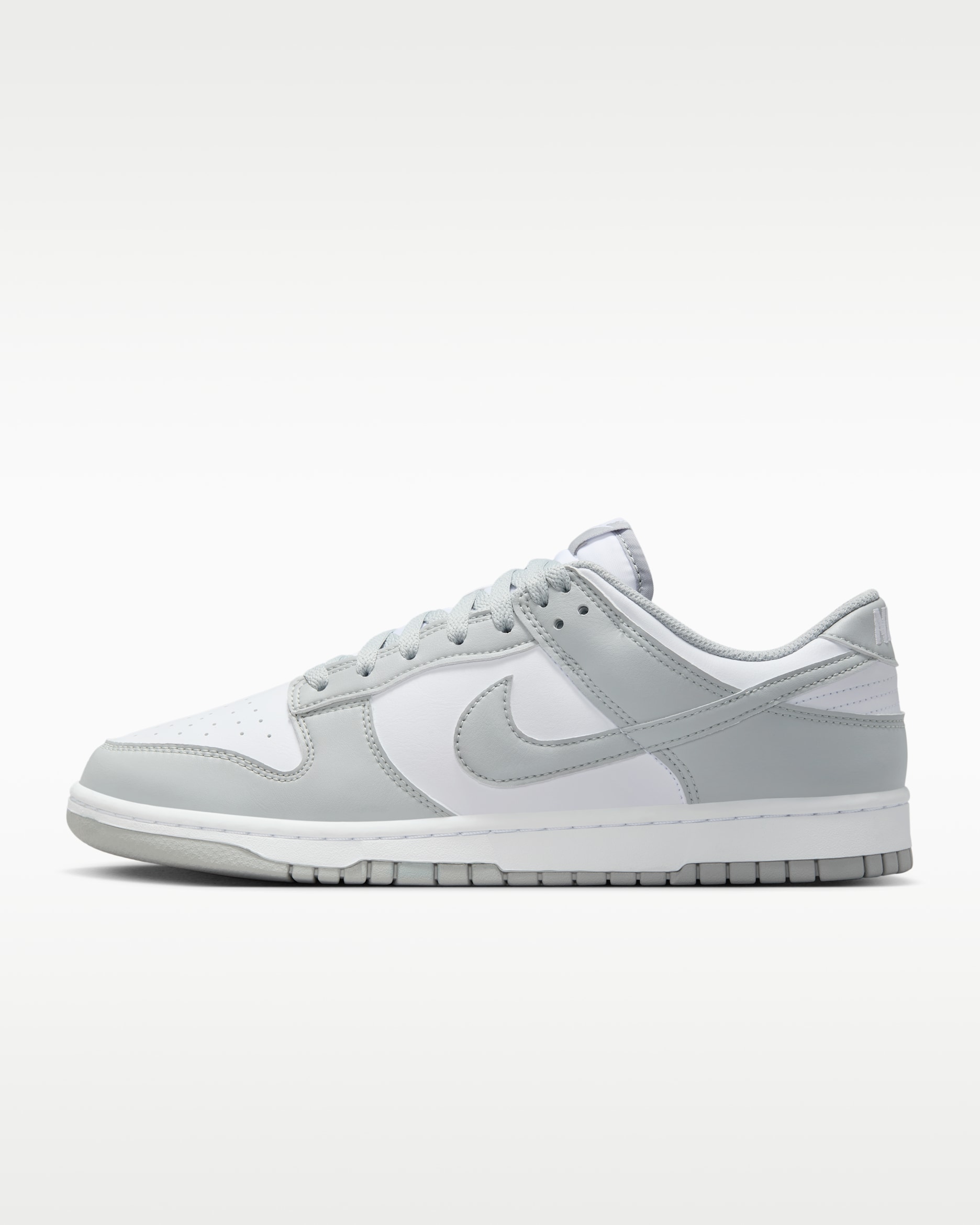 Nike Dunk Low Retro — White/White/Light Smoke Grey