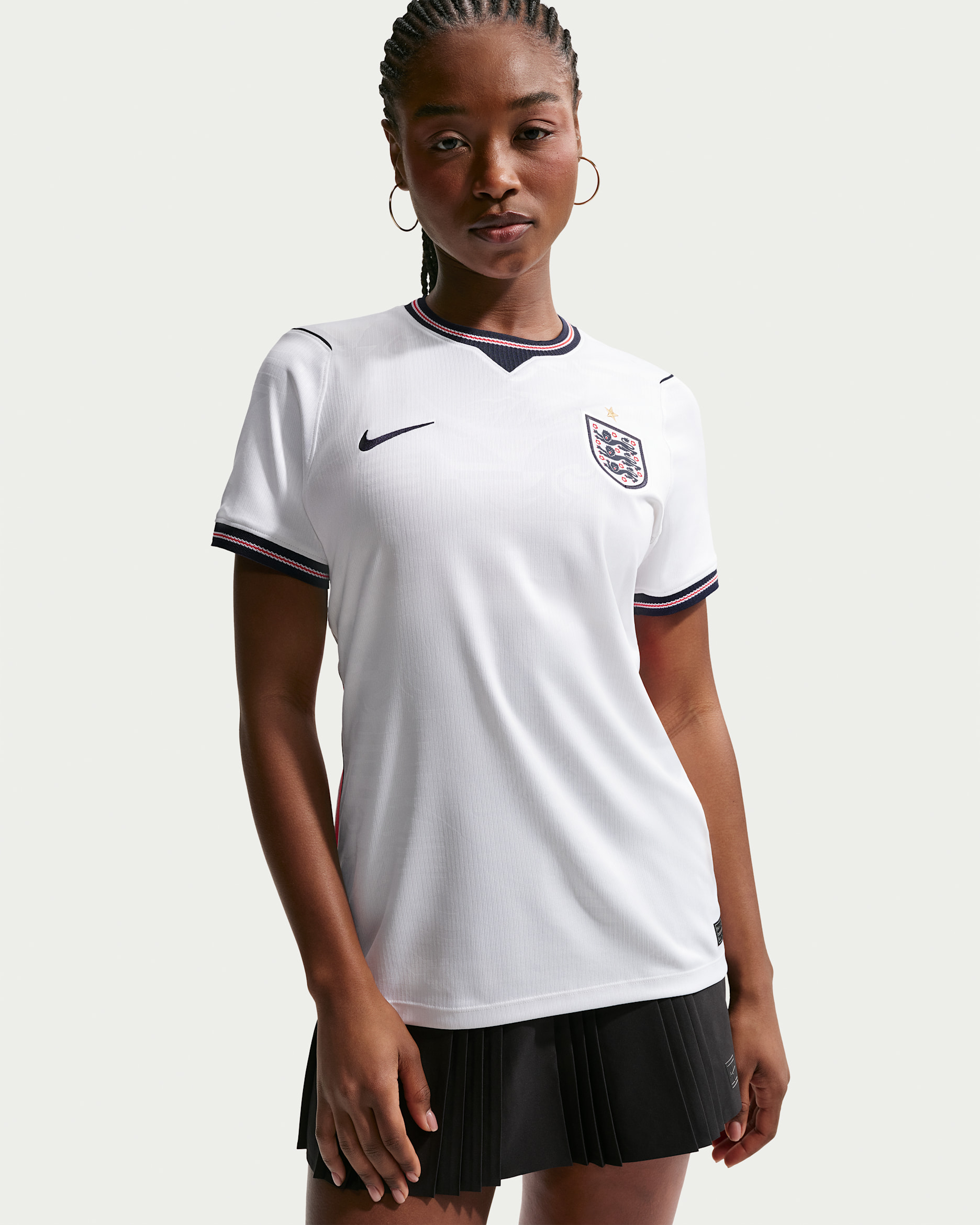 England National Team 2026 Stadium Home — White/Speed Red/Obsidian/Obsidian
