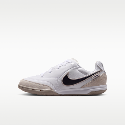 Nike Jr. Tiempo Streetgato — White/Moon Particle/Gridiron