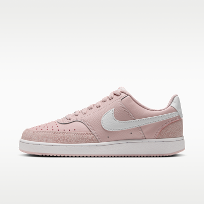Nike Court Vision Low Suede — Silt Red/Summit White