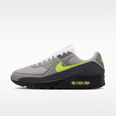Nike Air Max 90 — Black/Anthracite/Light Charcoal/Neon Yellow