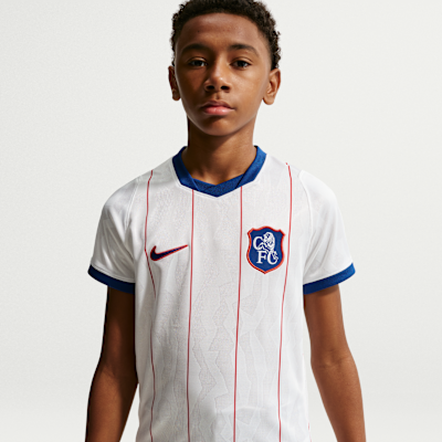 Chelsea F.C. 2026/27 Stadium Third — White/Rush Blue/Global Red/Rush Blue