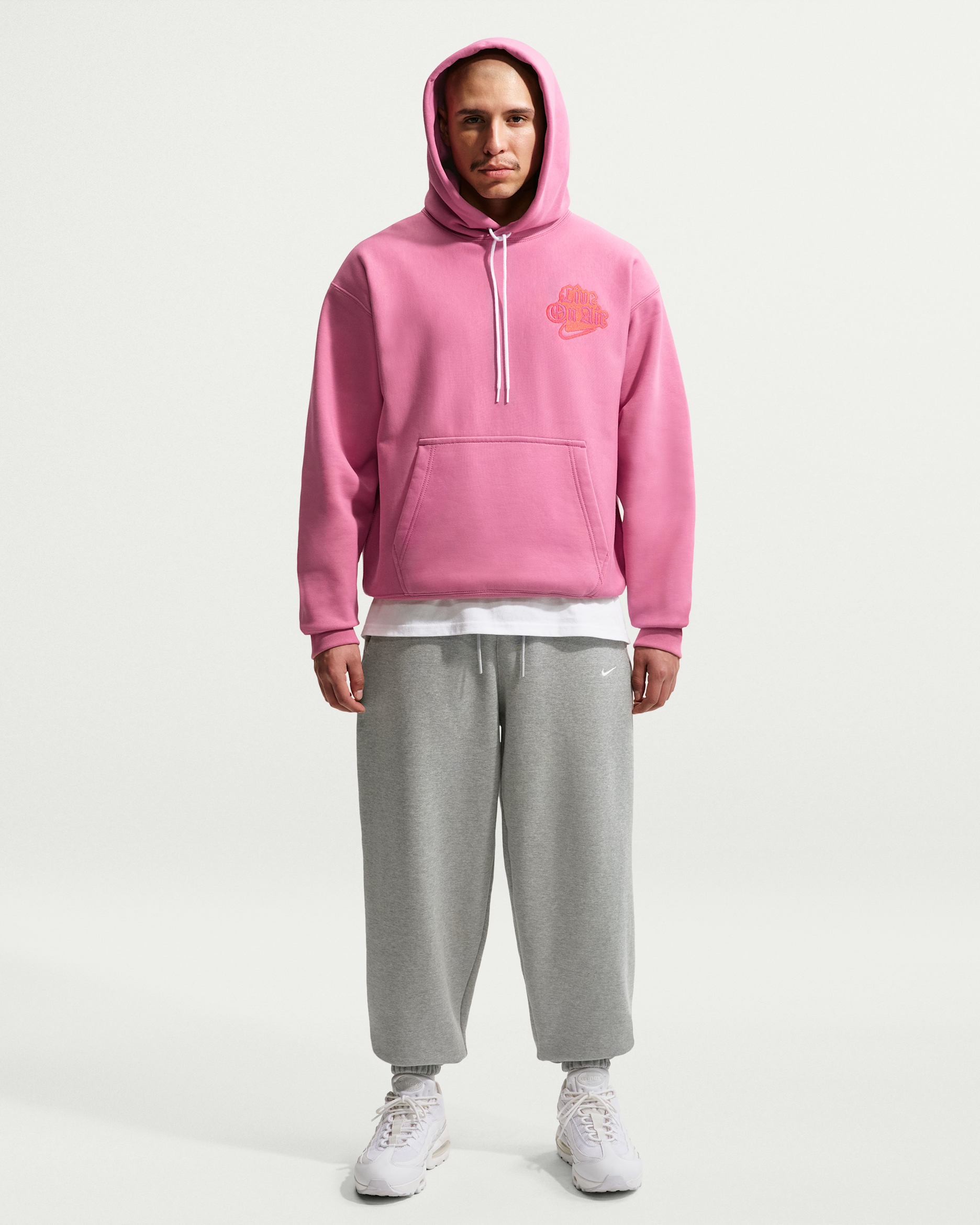Nike Solo Fleece — Dark Grey Heather/Sail