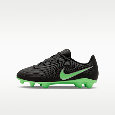 Nike Jr. Tiempo Maestro Club — Black/Black/Illusion Green