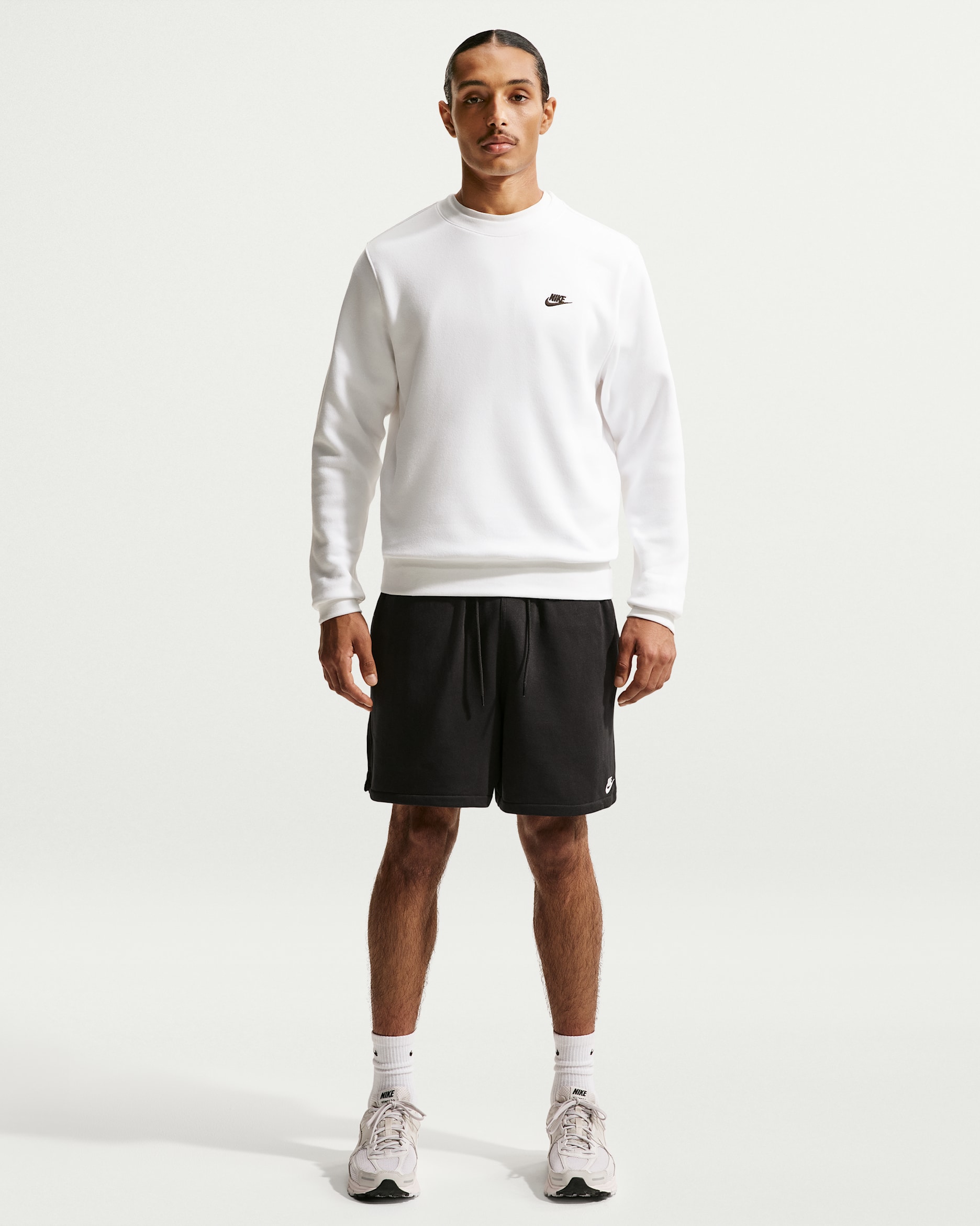 Nike Club — Black/Black/White