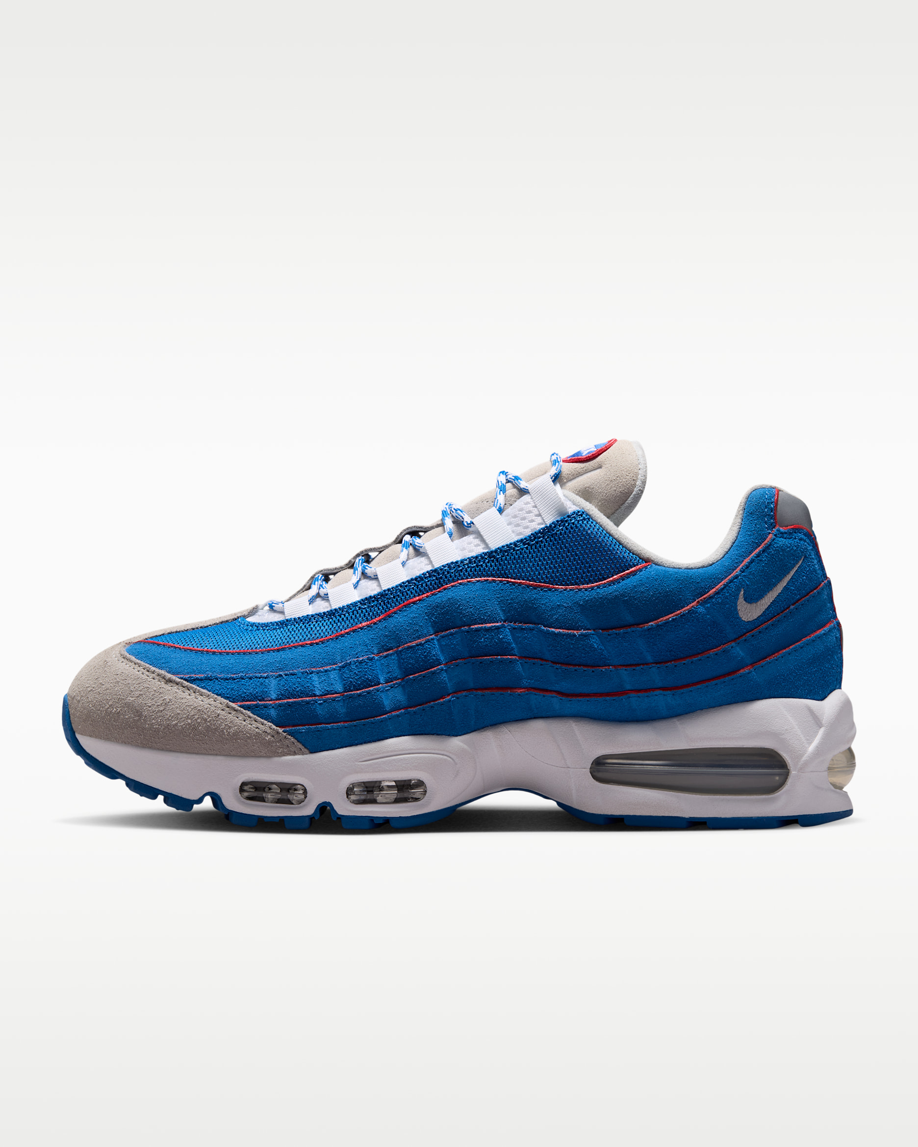 Nike Air Max 95 Big Bubble — Blue Sapphire/White/Light Smoke Grey/Metallic Silver