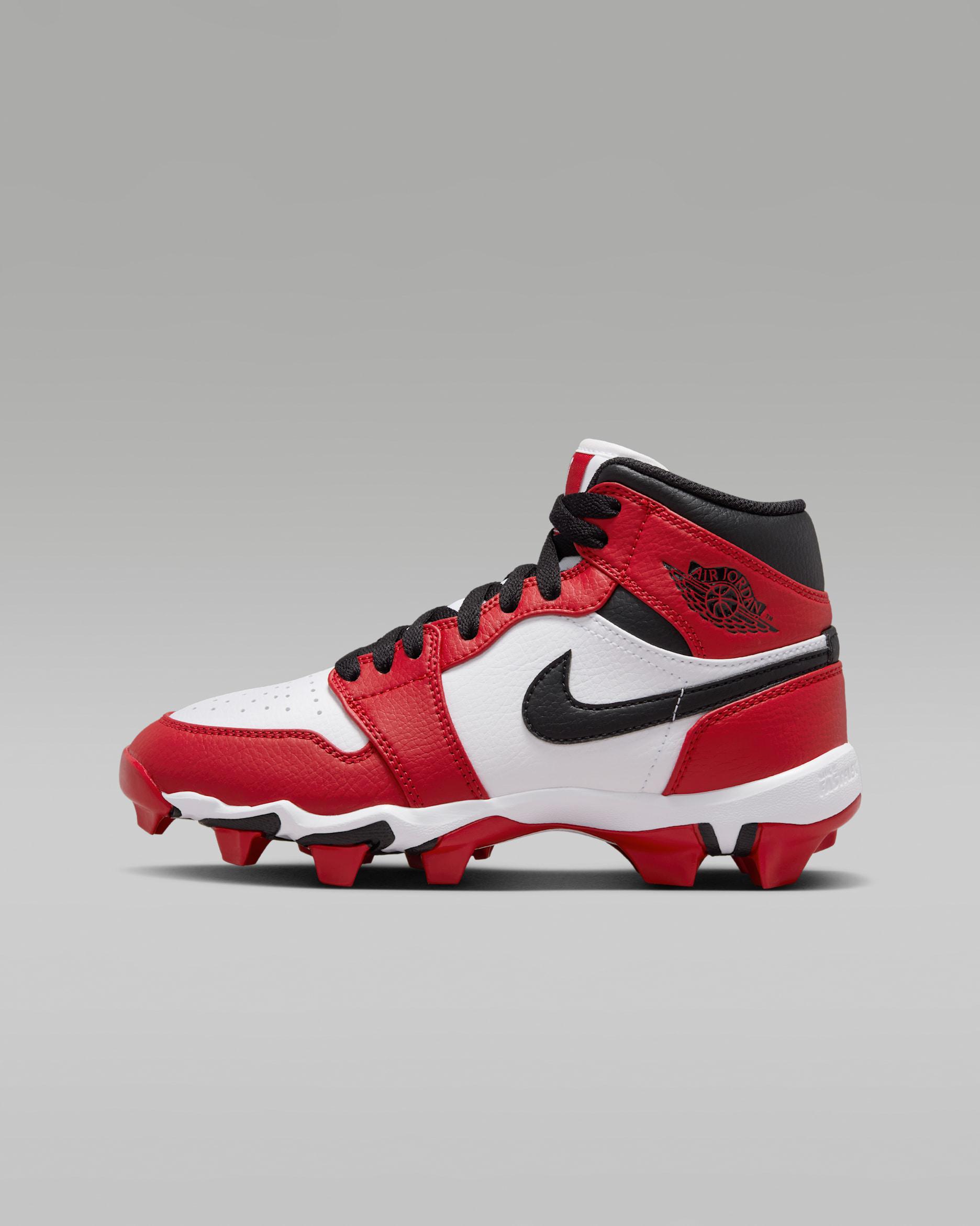 Jordan 1 Mid — White/Gym Red/Black