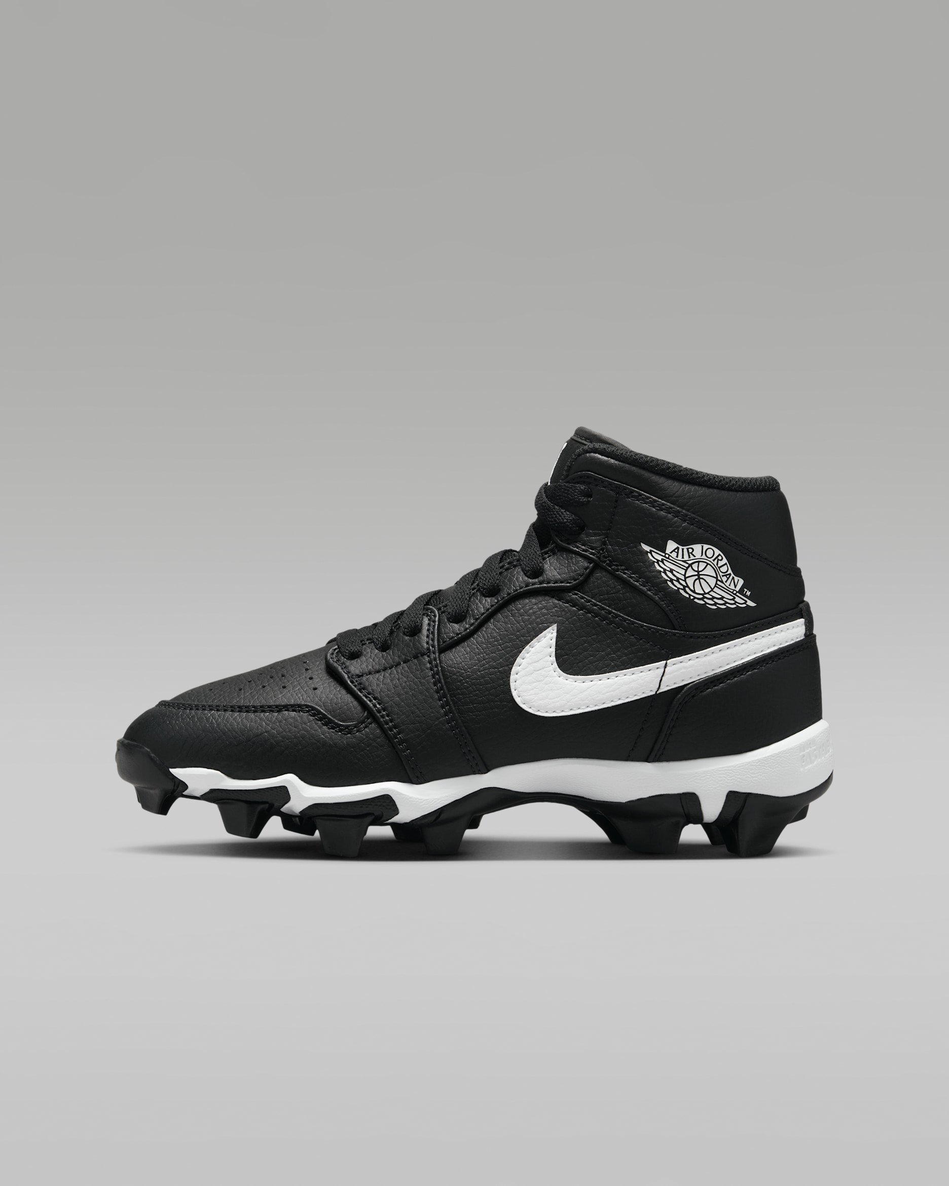 Jordan 1 Mid — Black/White/White