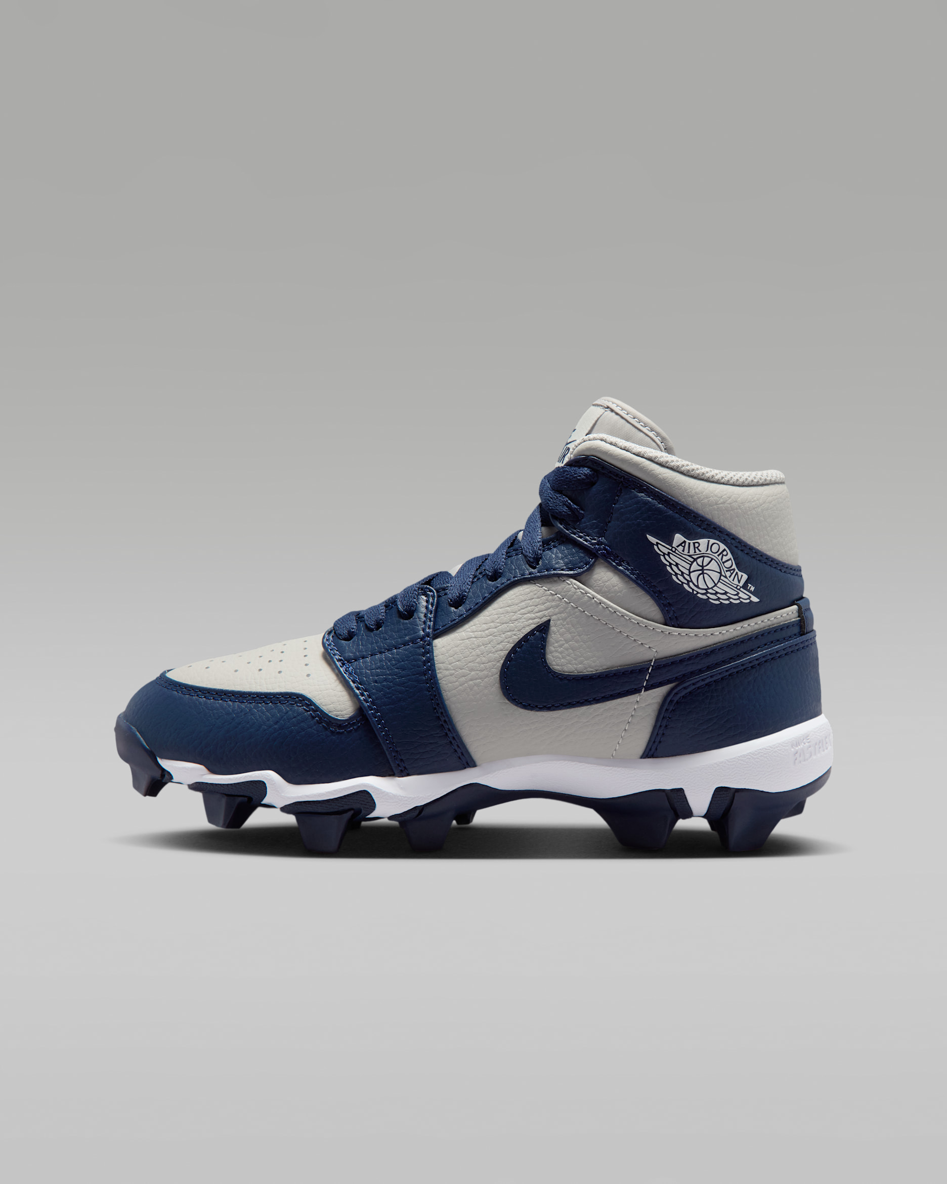 Jordan 1 Mid — Wolf Grey/College Navy
