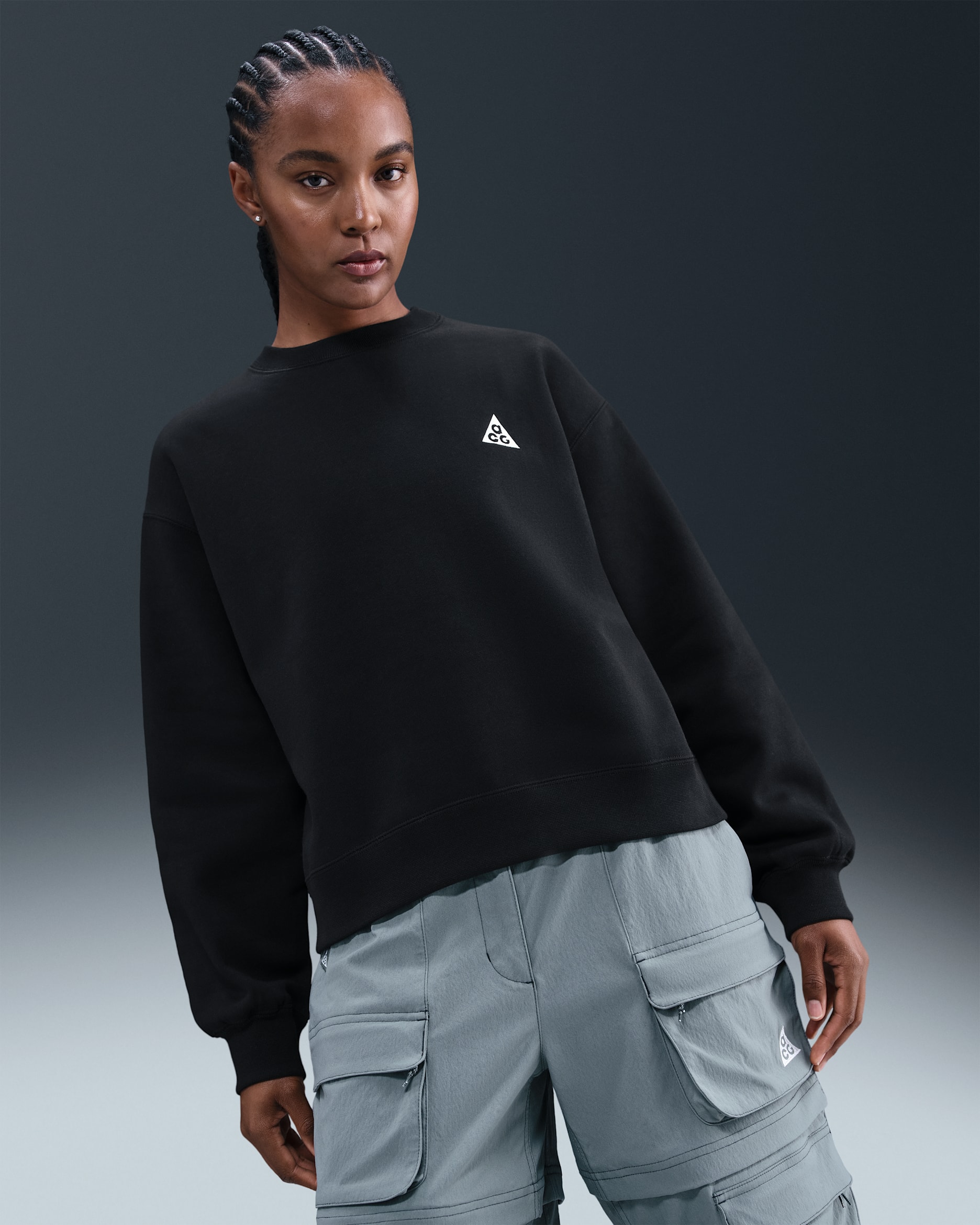 ACG Tuff Fleece — Black/Summit White