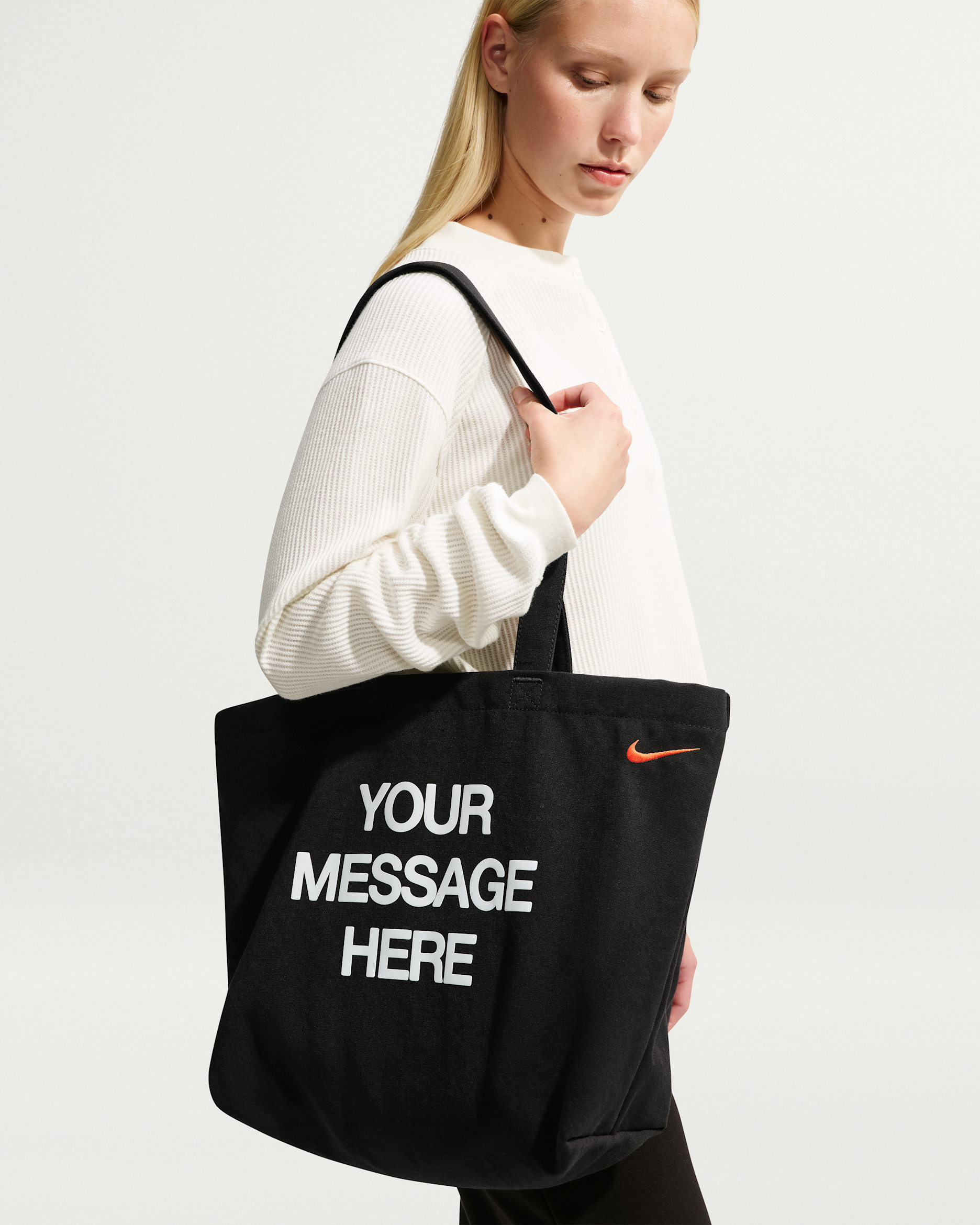 Nike Heritage — Black/White/Safety Orange