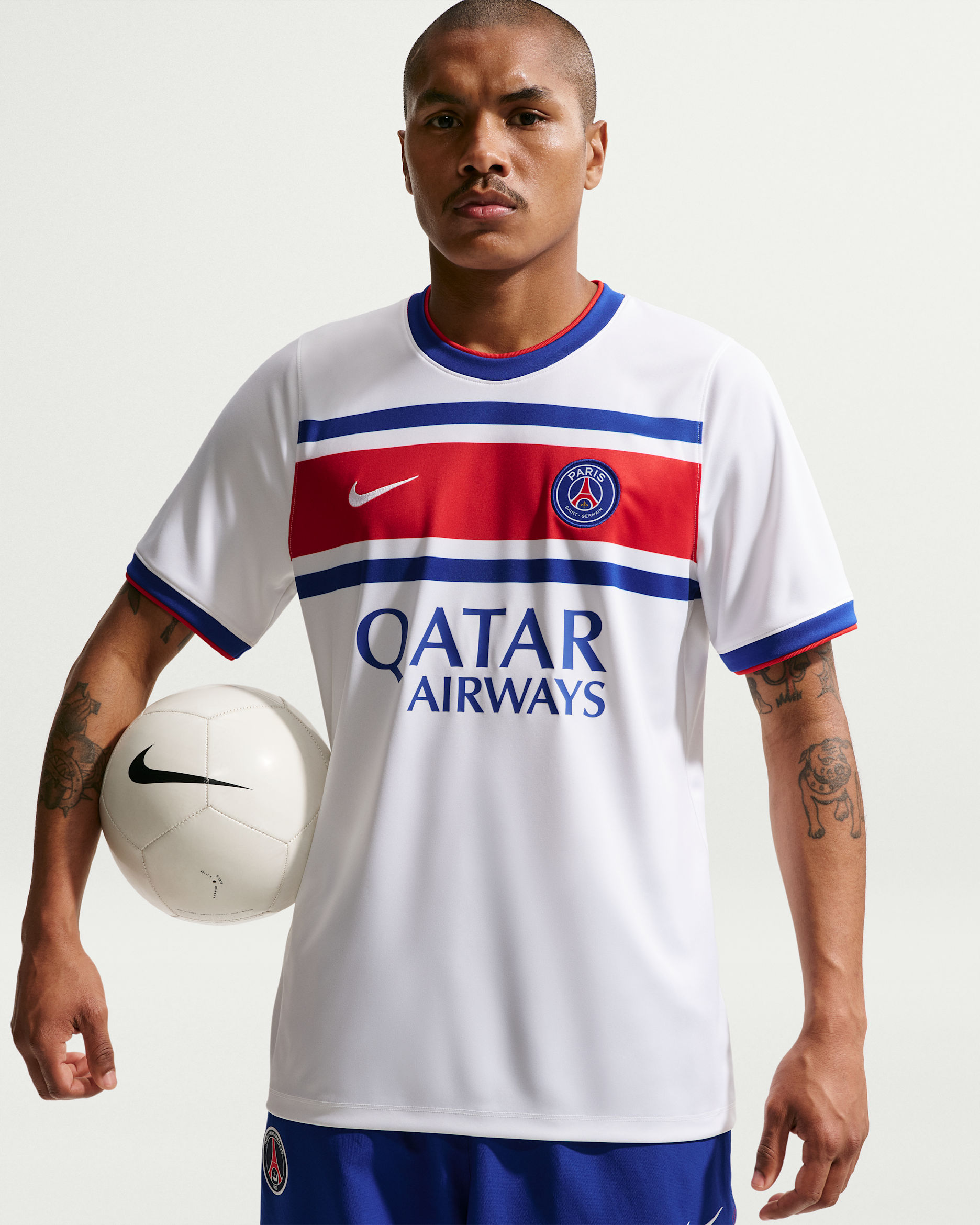 Paris Saint-Germain Home — White/Old Royal/University Red/White