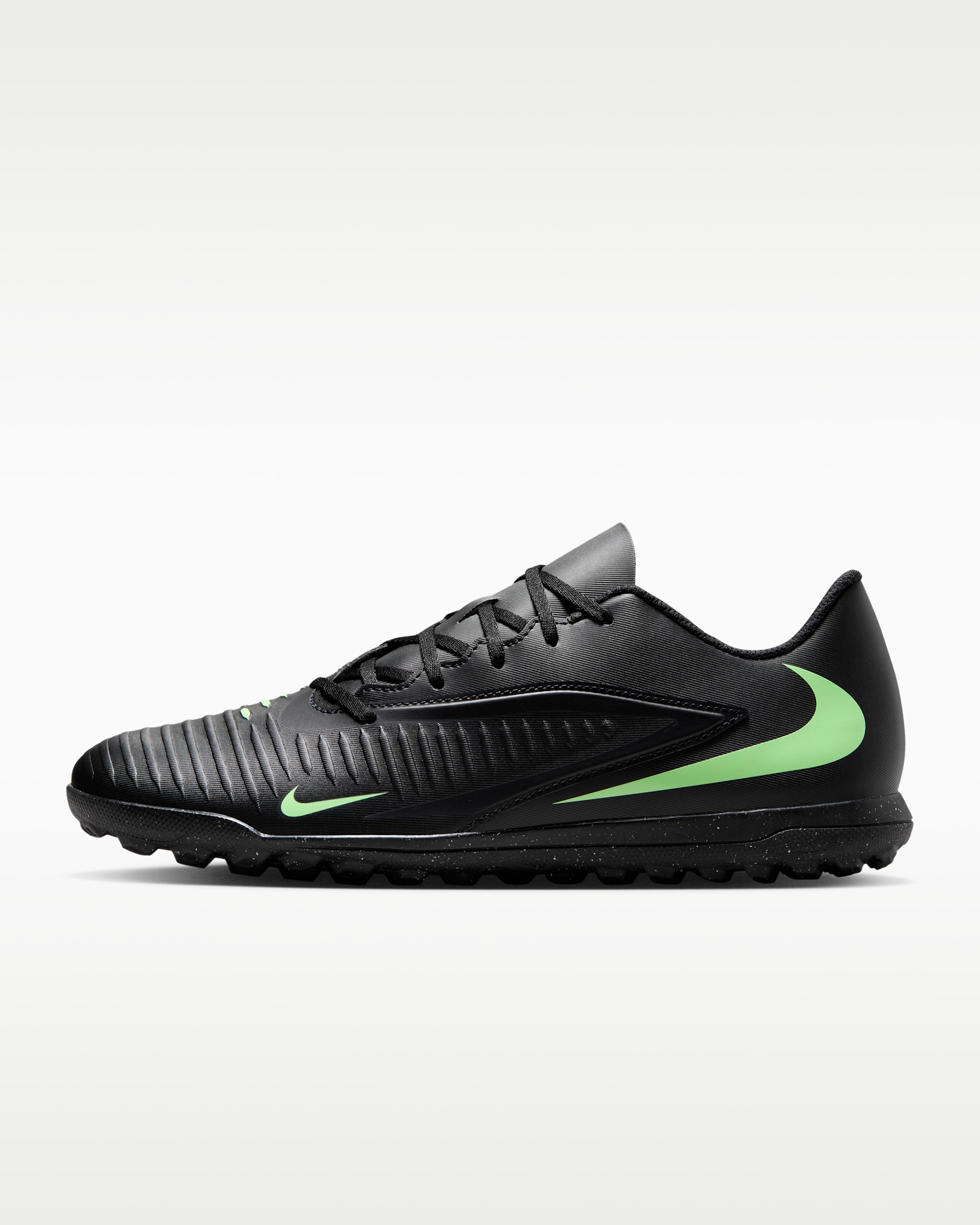 Nike Phantom 6 Low Club — Black/Black/Illusion Green