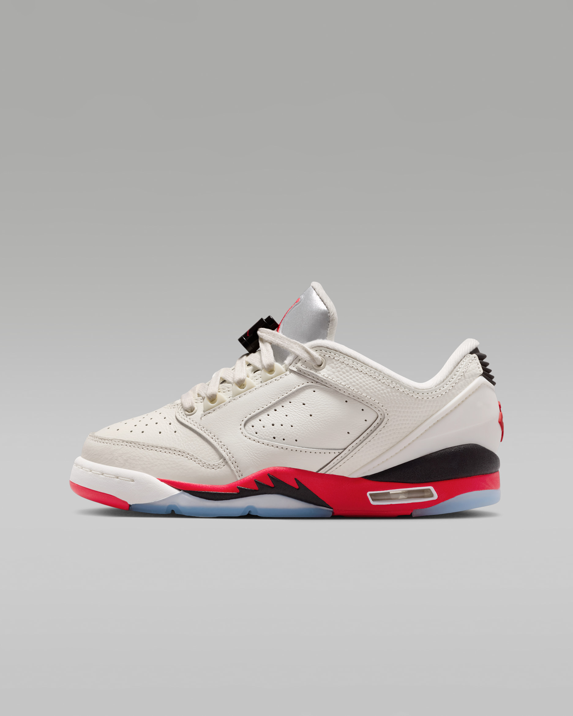 Air Jordan Sixty Plus Low — Sail/Black/Reflect Silver/Fire Red