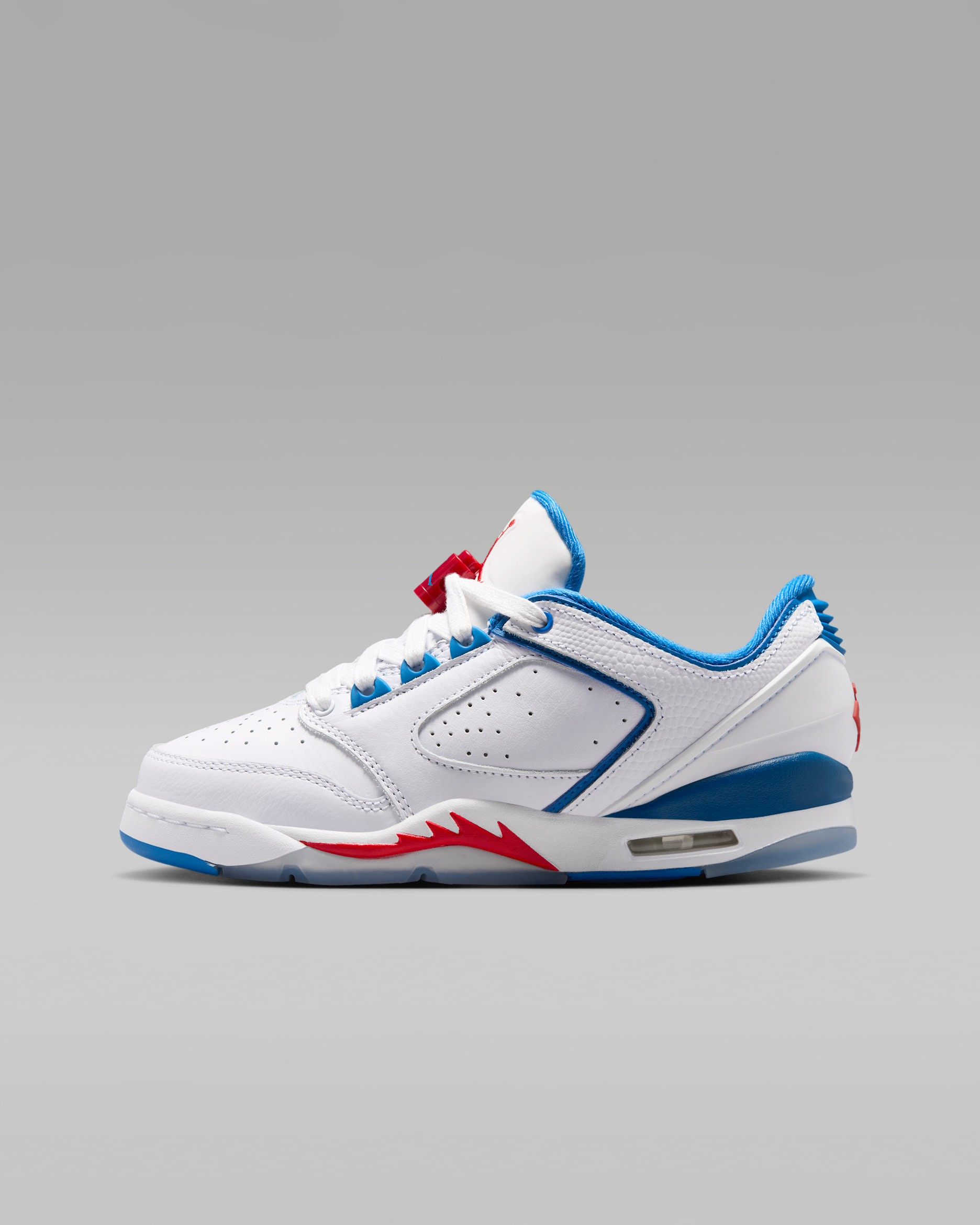 Air Jordan Sixty Plus Low — White/True Blue/Varsity Red