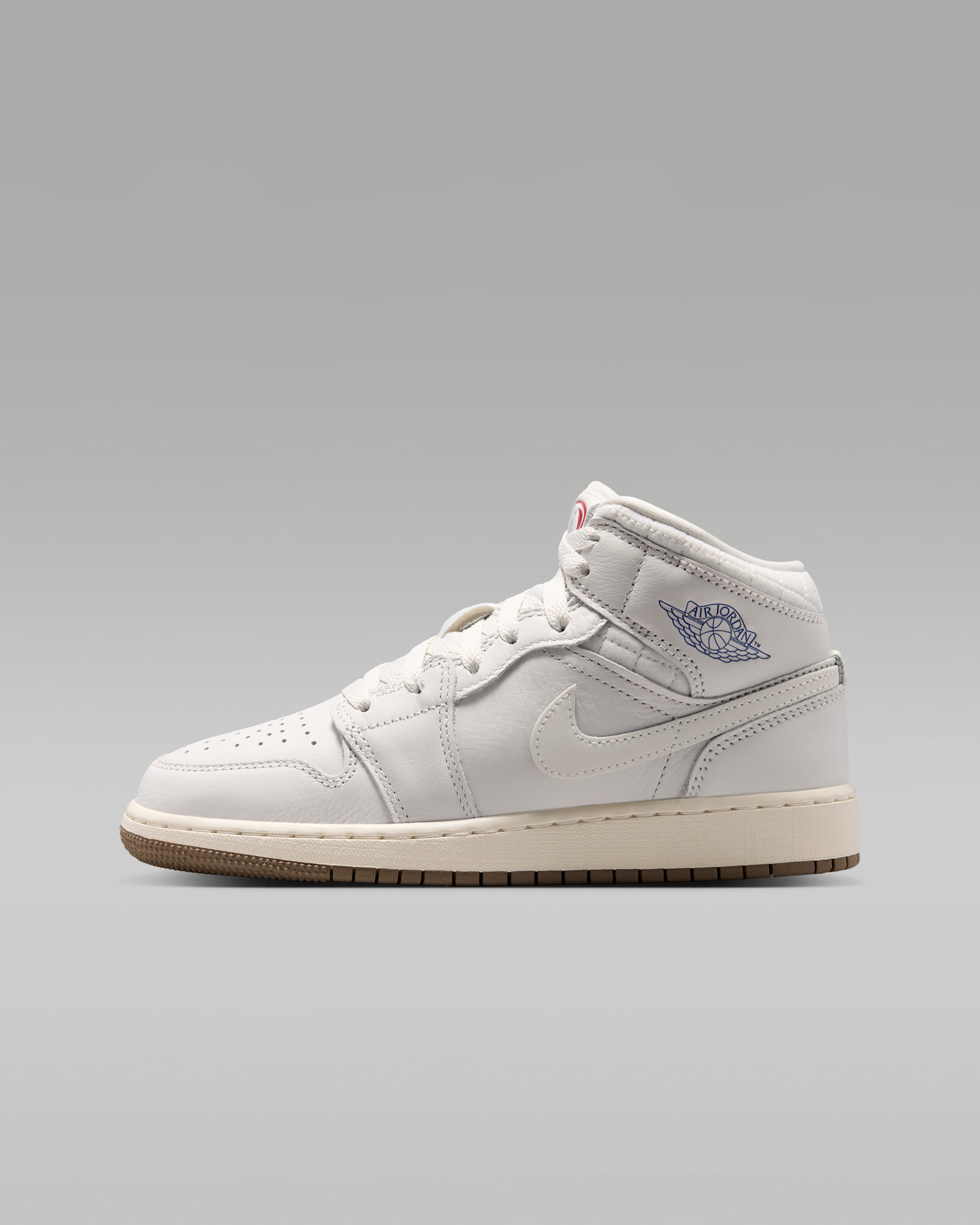 Air Jordan 1 Mid SE — Phantom/Gum Dark Brown/Infrared 23/Sail