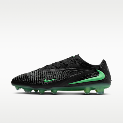 Nike Phantom 6 Low Elite — Black/Black/Illusion Green