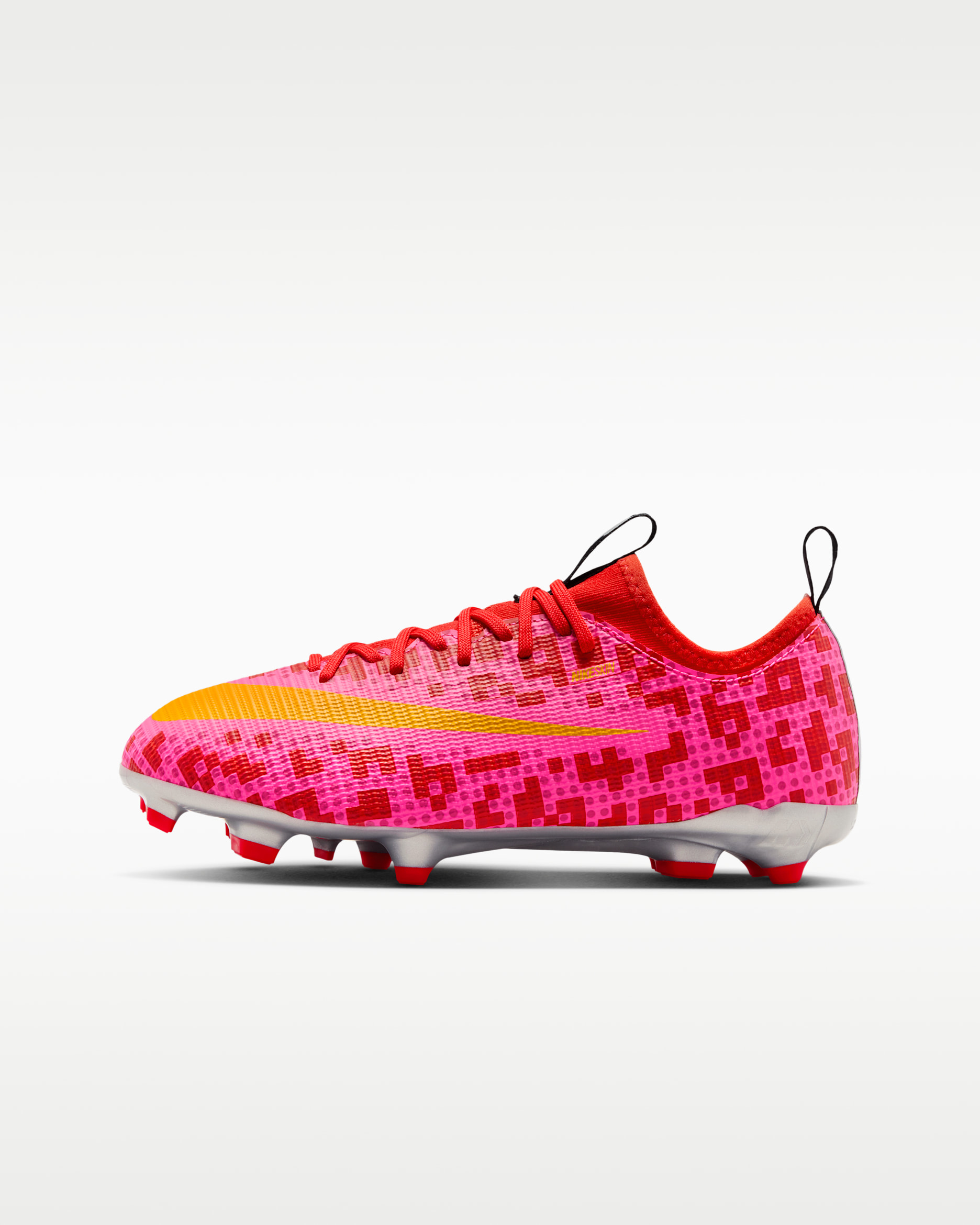 Nike Jr. Mercurial Vapor 17 Academy x LEGO® Collection — Rush Red/Metallic Silver/Hyper Pink/University Gold