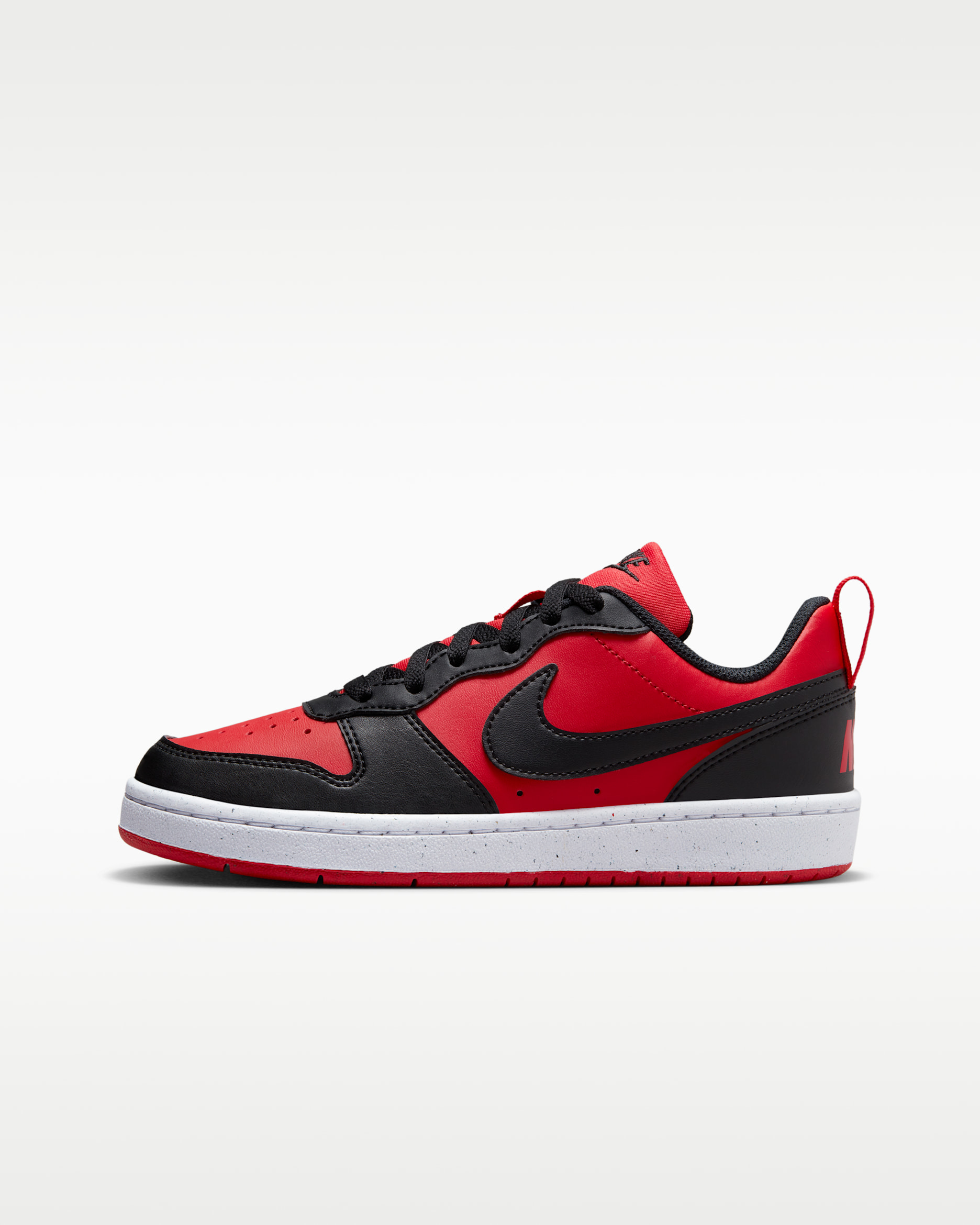 Nike Court Borough Low Recraft — University Red/White/Black